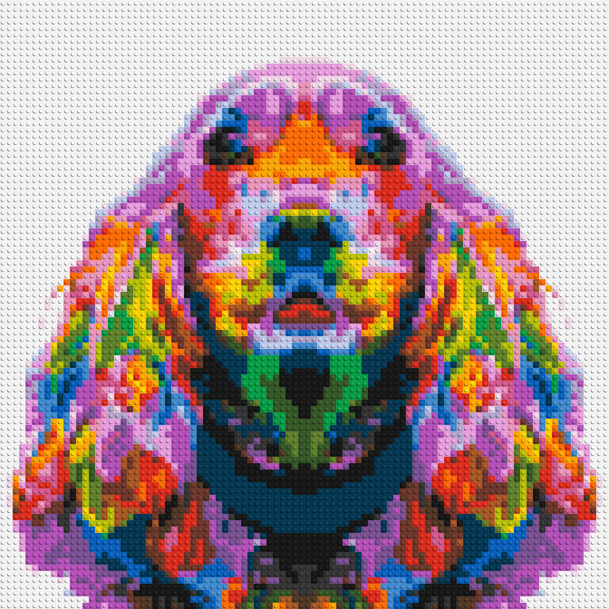 Cocker Spaniel Colourful Pop Art - Brick Art Mosaic Kit 4x4 large