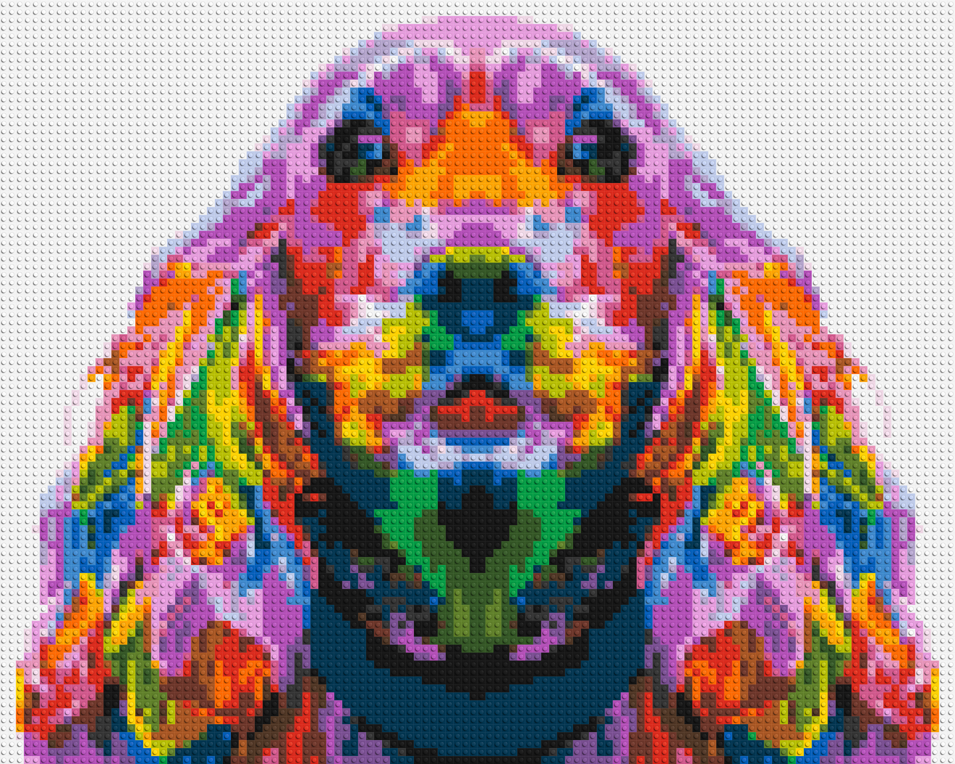 Cocker Spaniel Colourful Pop Art - Brick Art Mosaic Kit 5x4 large