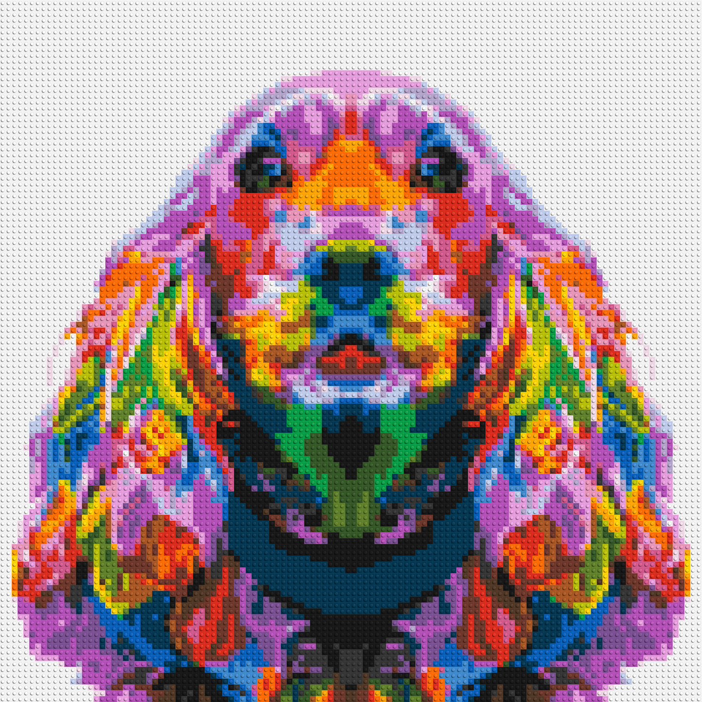 Cocker Spaniel Colourful Pop Art - Brick Art Mosaic Kit 5x5 large