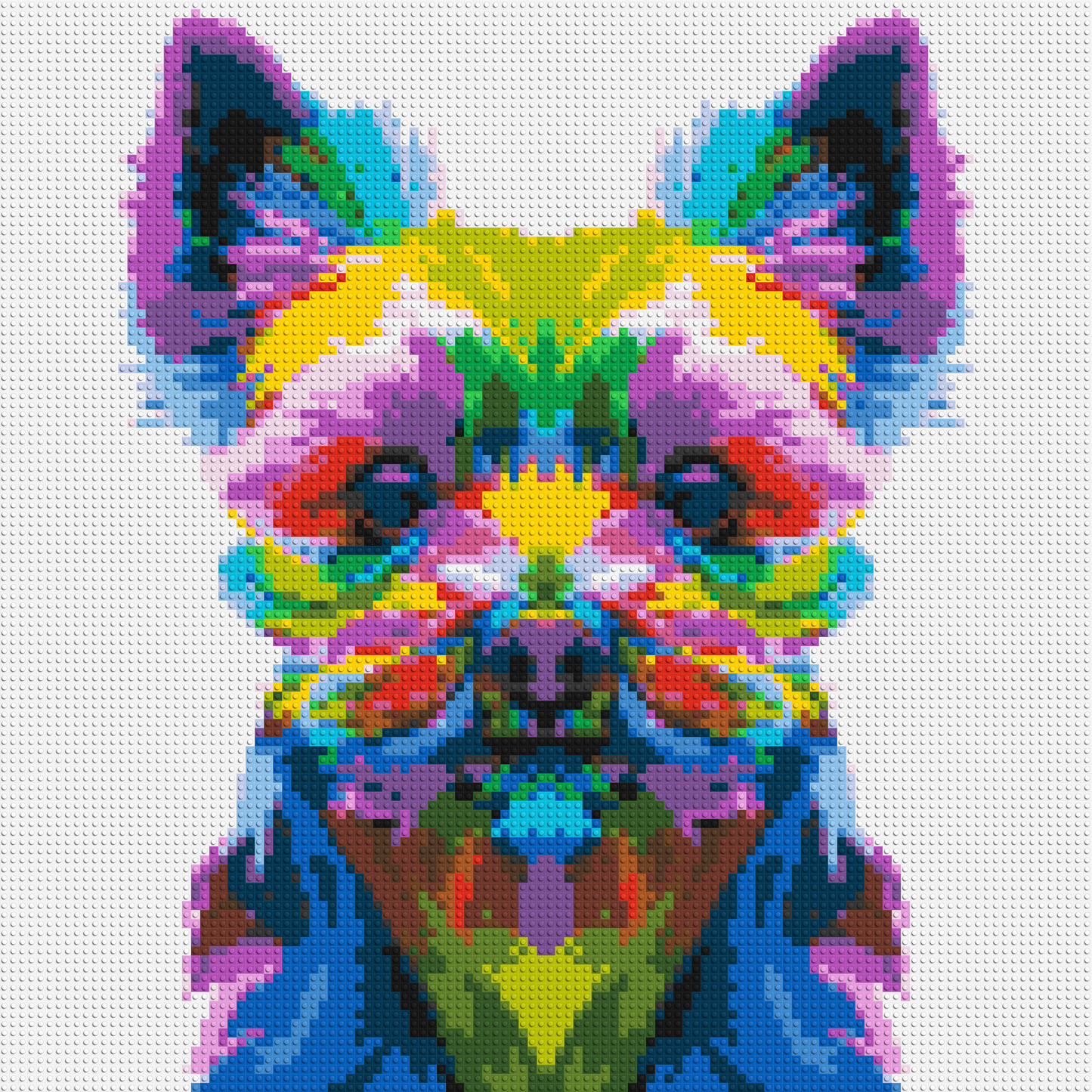 Yorkshire Terrier Colourful Pop Art - Brick Art Mosaic Kit 5x5 large