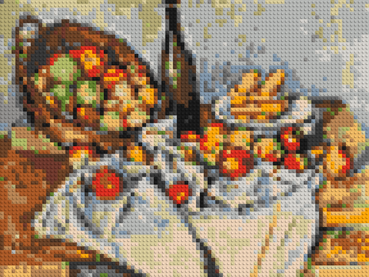 Basket of Apples by Paul Cézanne - Brick Art Mosaic Kit 4x3 large