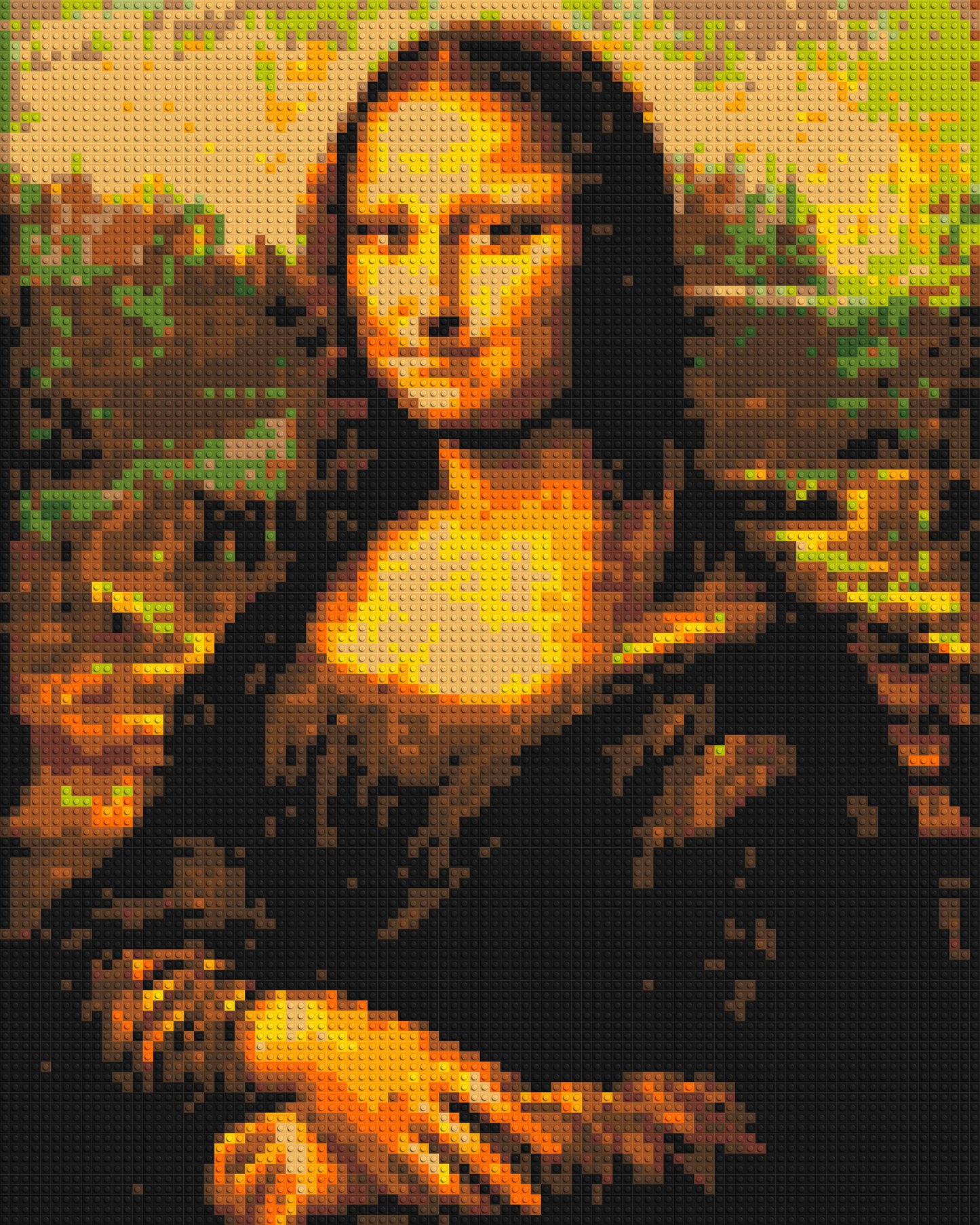 The Mona Lisa by Leonardo Da Vinci - Brick Art Mosaic Kit 4x5 large