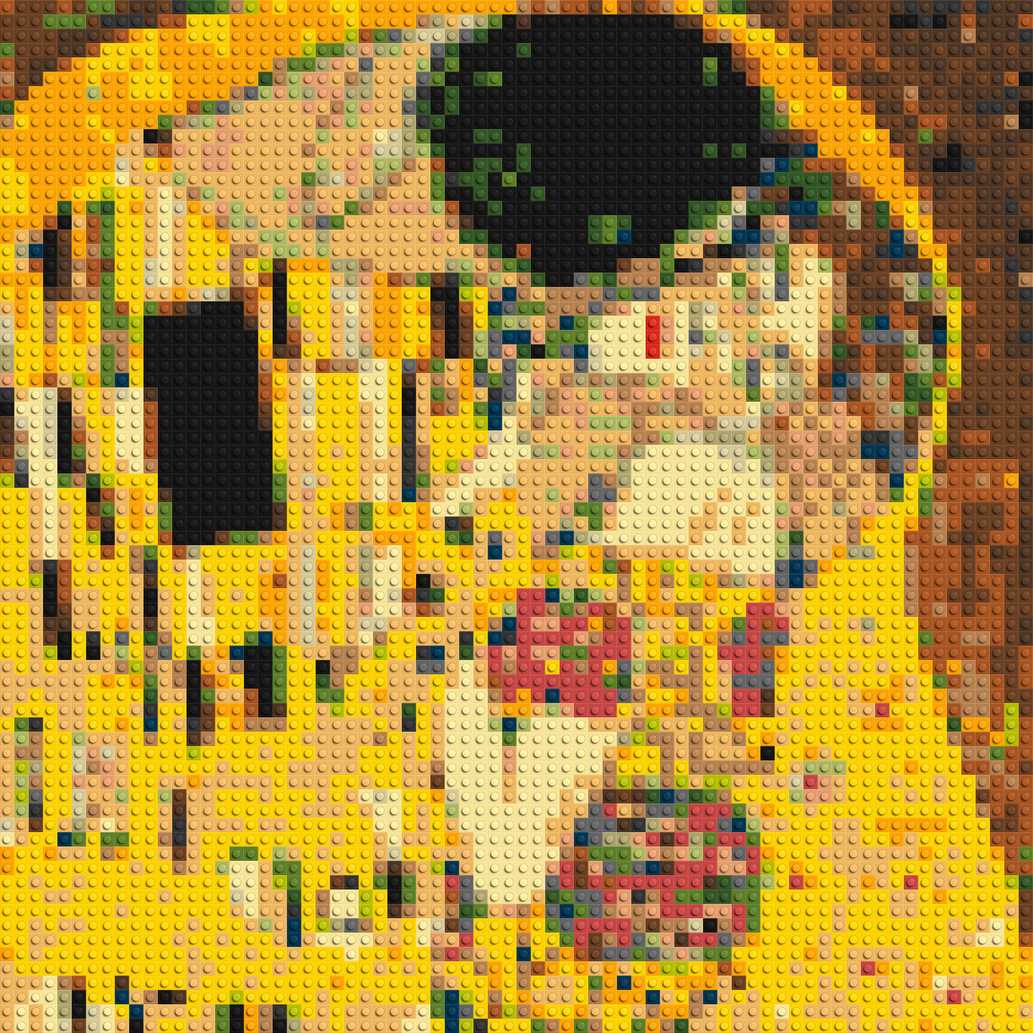 The Kiss by Gustav Klimt - Brick Art Mosaic Kit 3x3 large