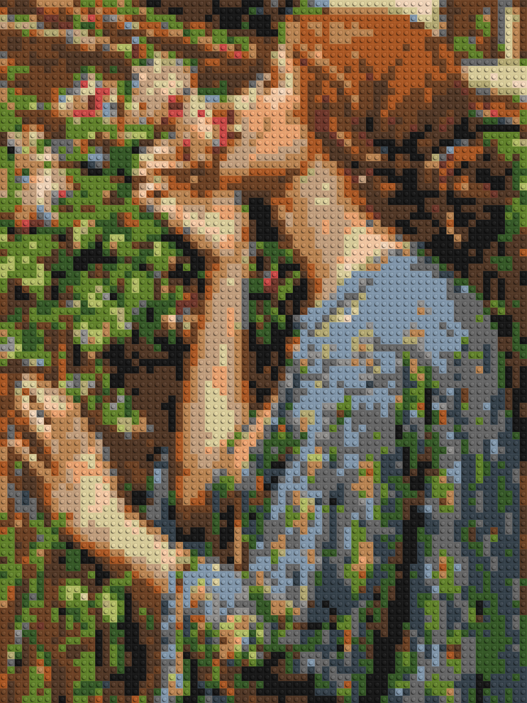 The Soul of The Rose by J. W. Waterhouse - Brick Art Mosaic Kit 3x4 large