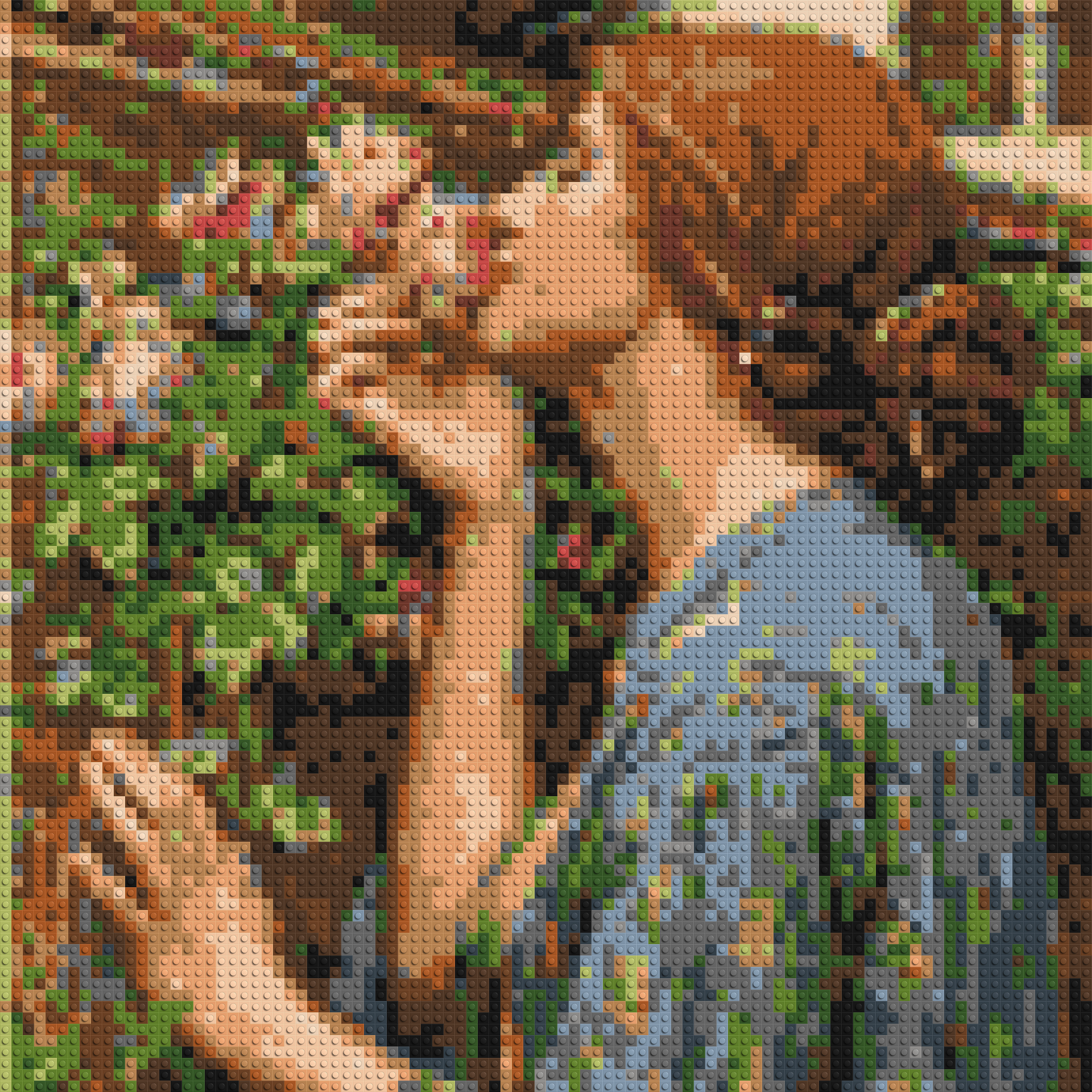 The Soul of The Rose by J. W. Waterhouse - Brick Art Mosaic Kit 4x4 large