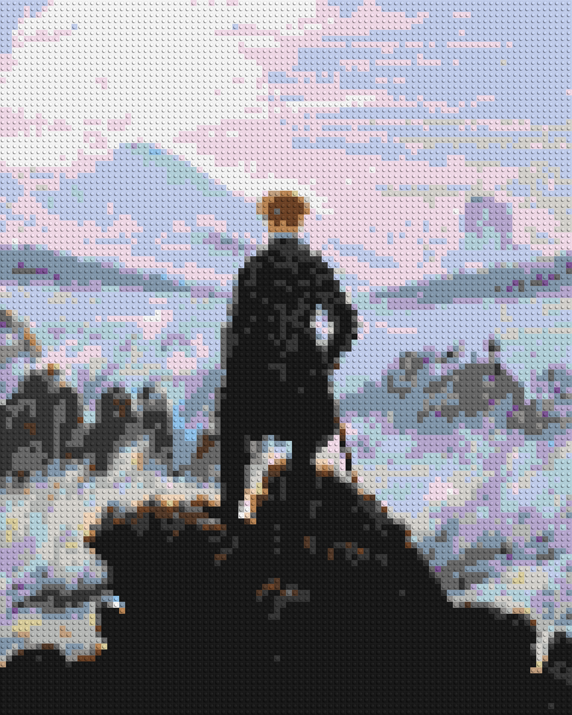 Wanderer Above the Sea of Fog by Caspar D. Friedrich  - Brick Art Mosaic Kit 4x5 large