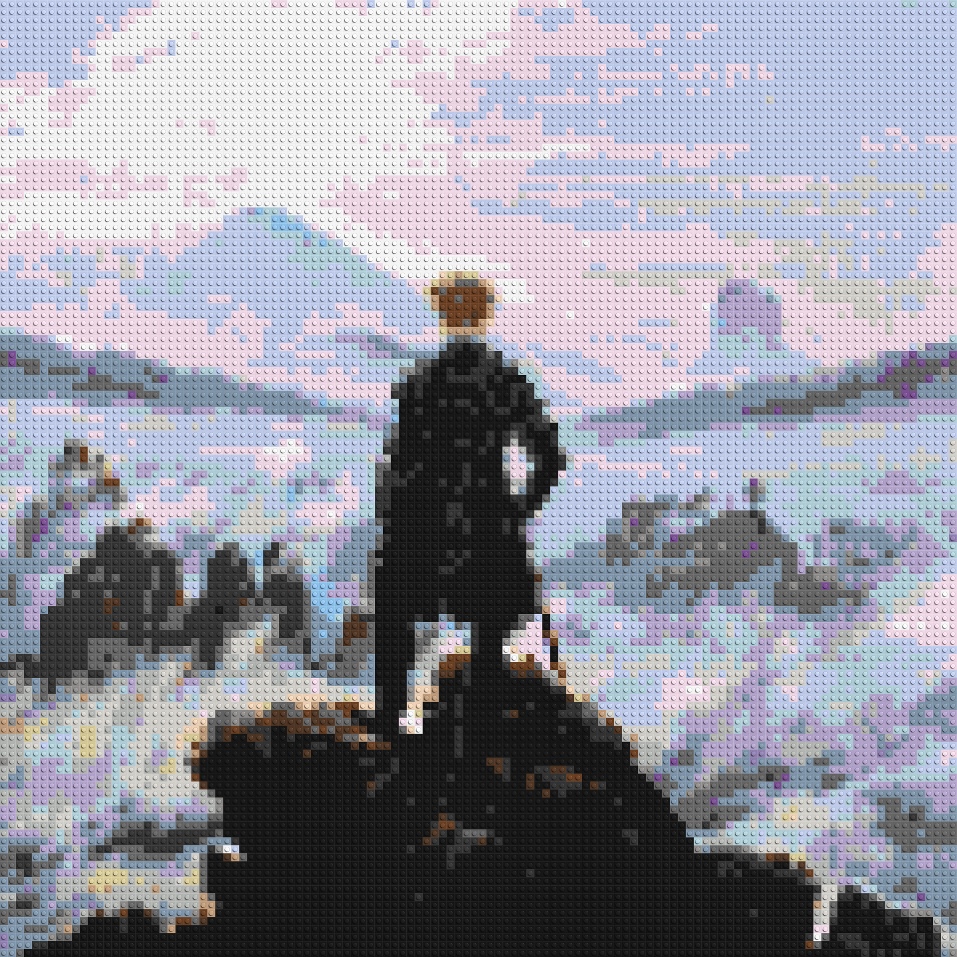 Wanderer Above the Sea of Fog by Caspar D. Friedrich  - Brick Art Mosaic Kit 5x5 large