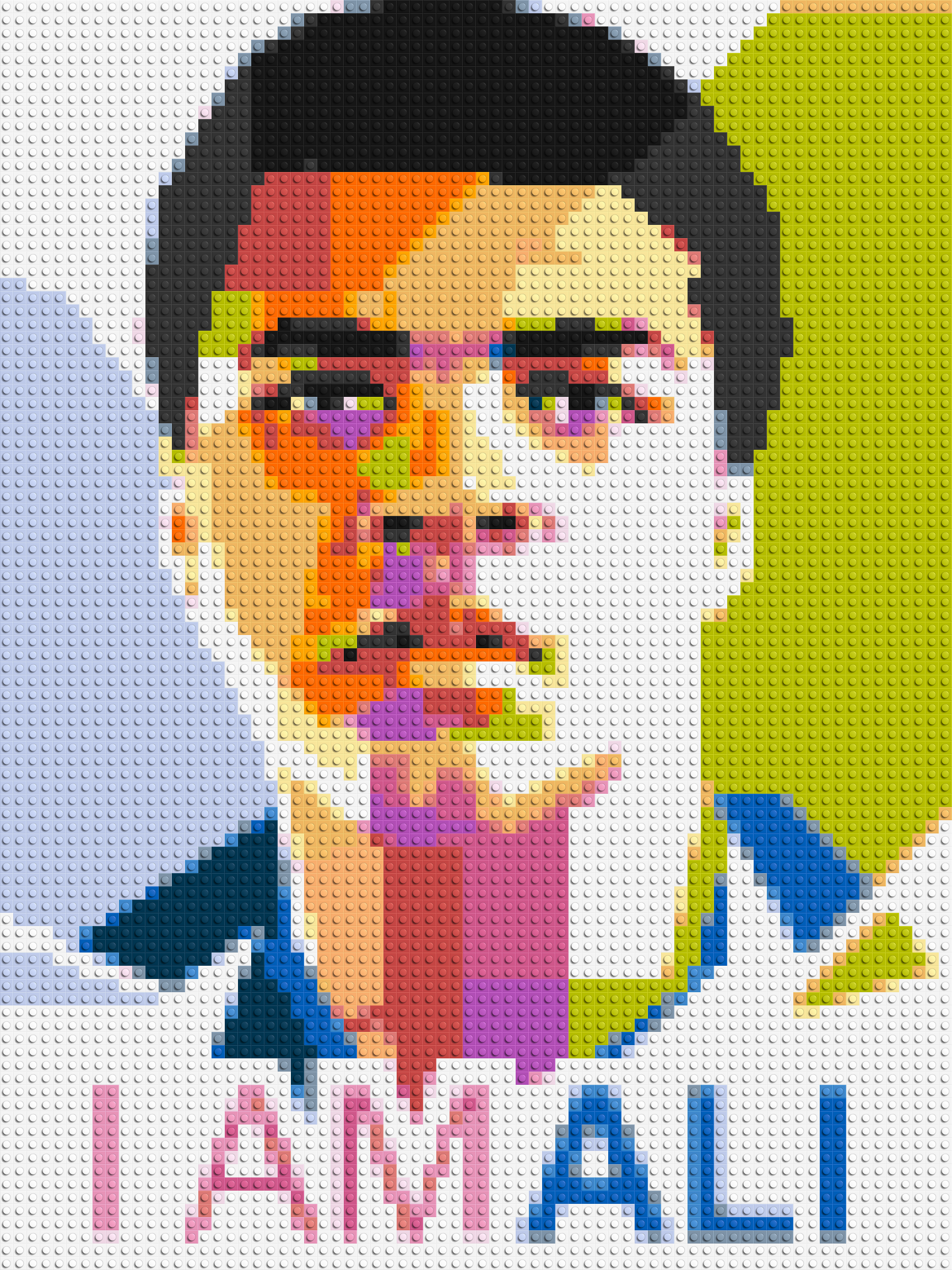 Muhammad Ali - Brick Art Mosaic Kit 3x4 large