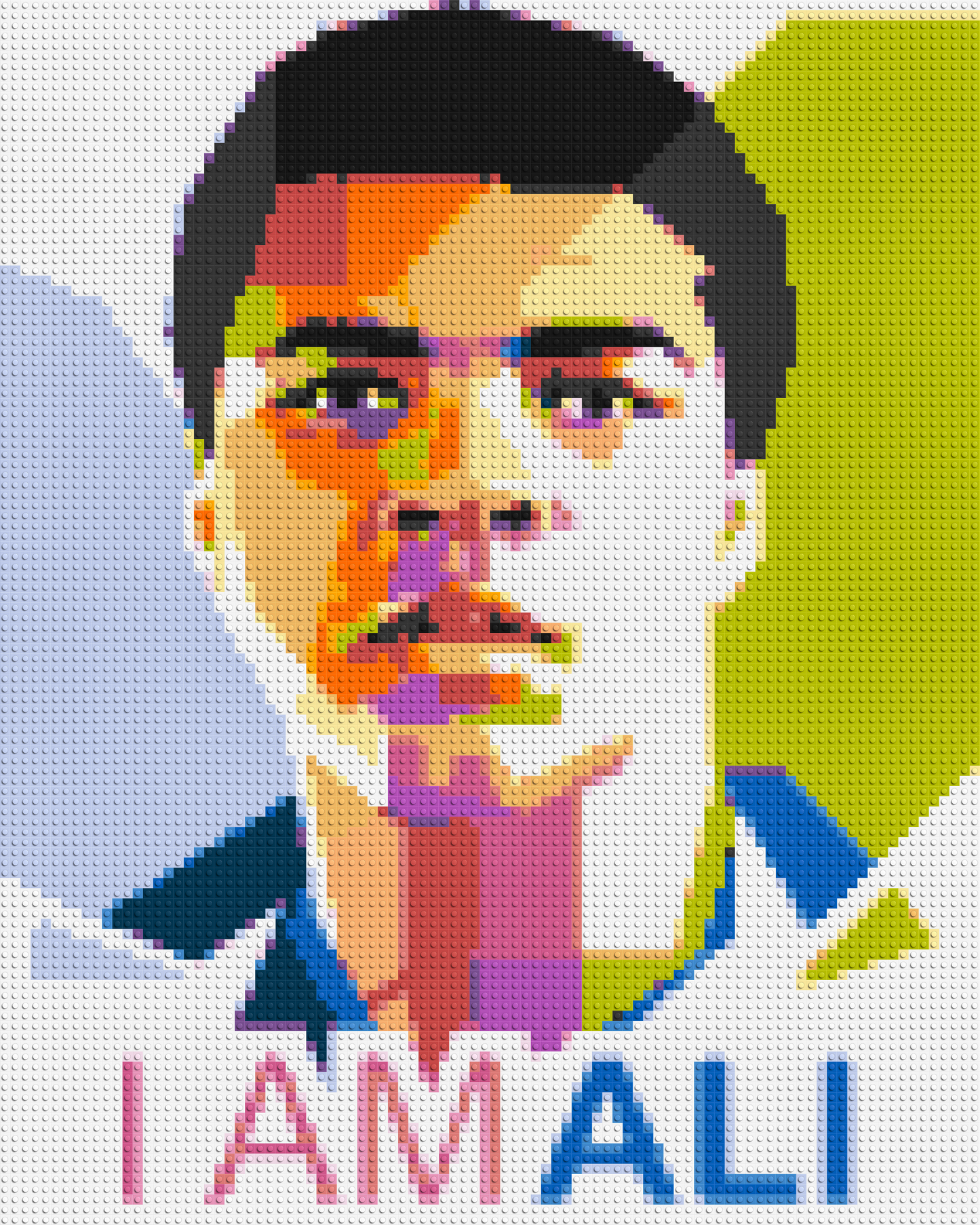 Muhammad Ali - Brick Art Mosaic Kit 4x5 large