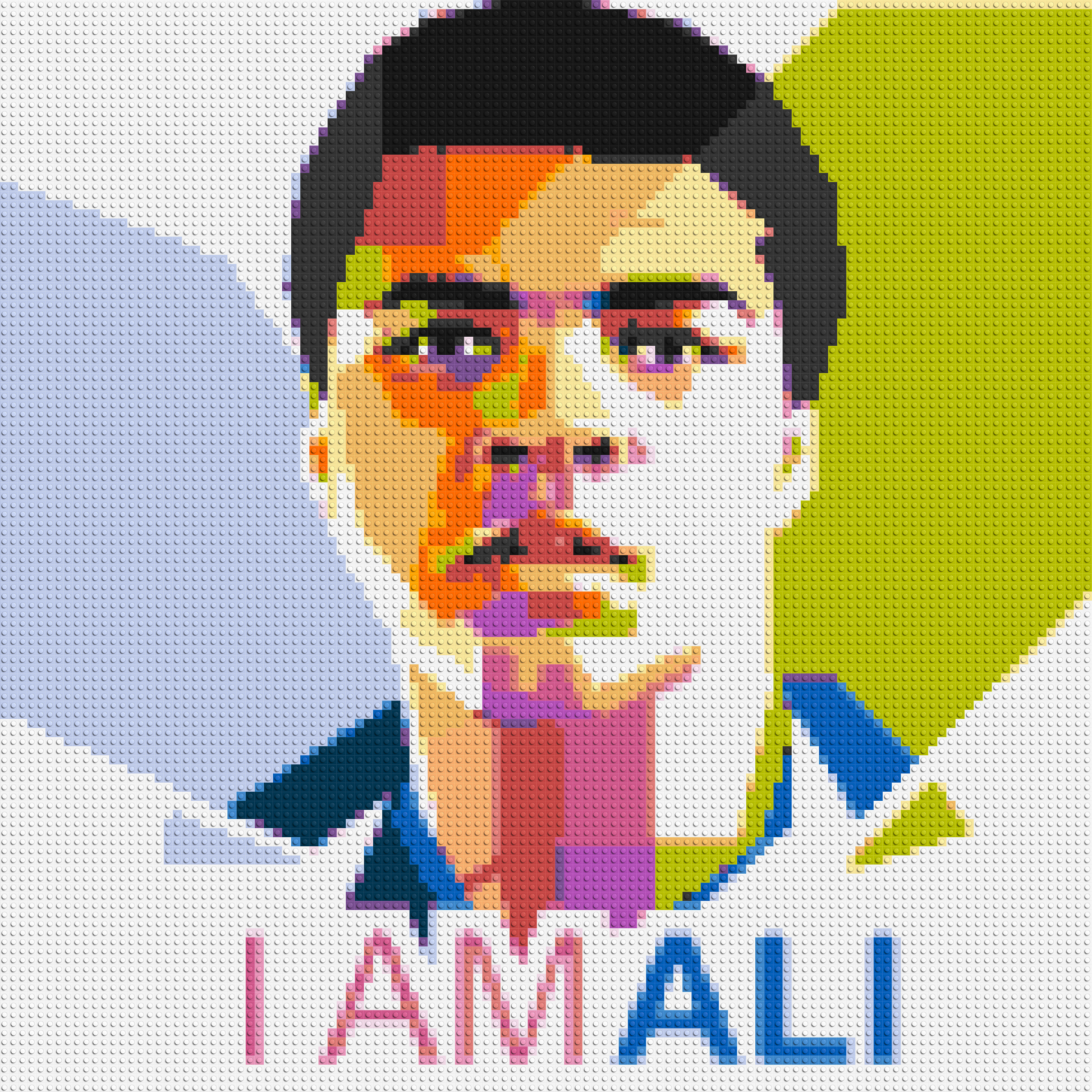 Muhammad Ali - Brick Art Mosaic Kit 5x5 large