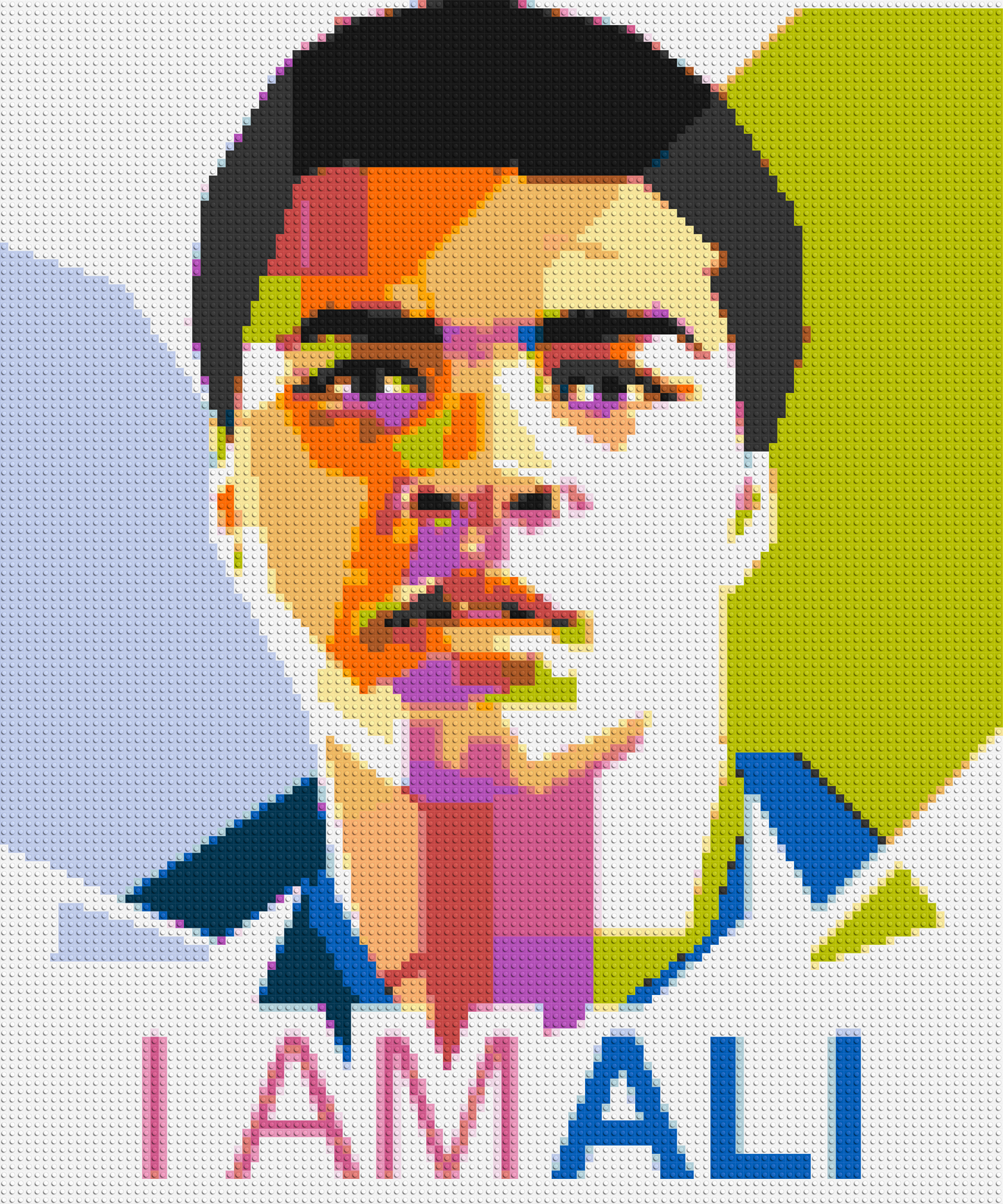 Muhammad Ali - Brick Art Mosaic Kit 5x6 large