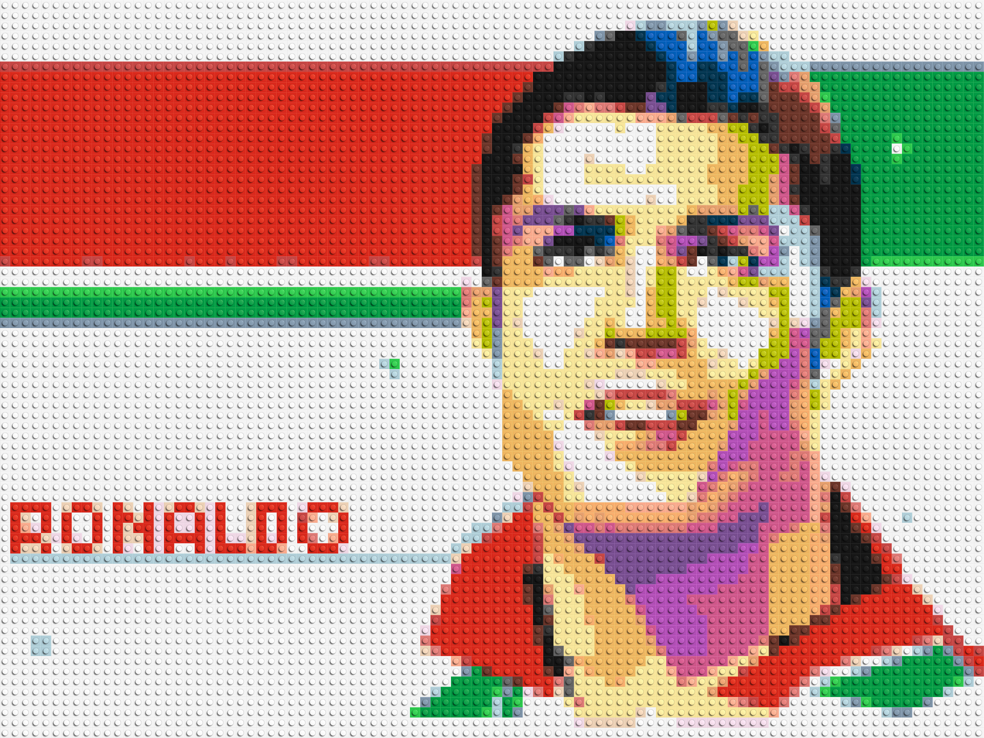 Ronaldo - Brick Art Mosaic Kit 4x3 large