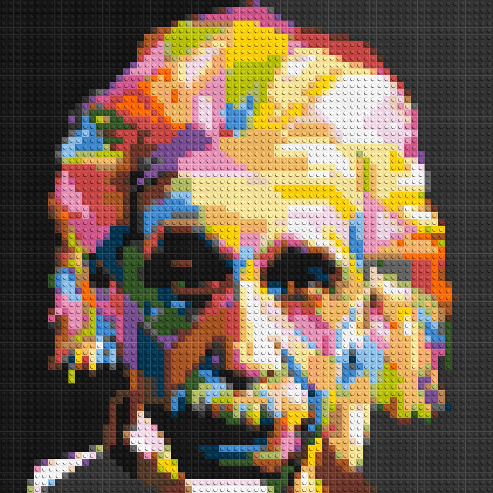 Albert Einstein - Brick Art Mosaic Kit 3x3 large