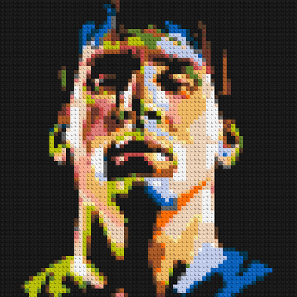 Lionel Messi - Brick Art Mosaic Kit 3x3 large