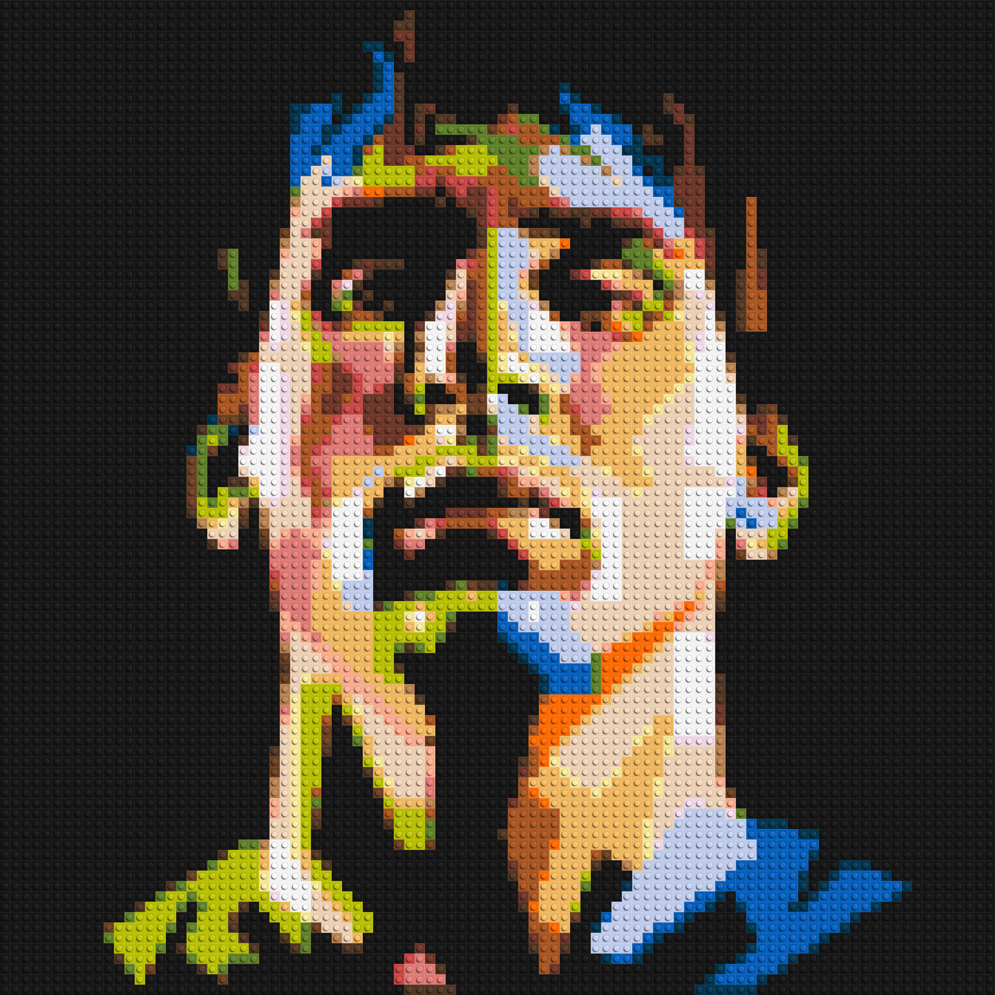 Lionel Messi - Brick Art Mosaic Kit 4x4 large