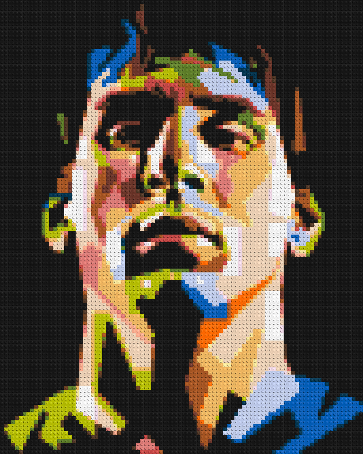 Lionel Messi - Brick Art Mosaic Kit 4x5 large