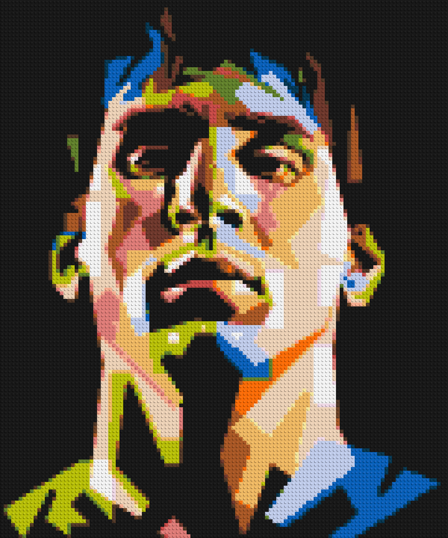 Lionel Messi - Brick Art Mosaic Kit 5x6 large