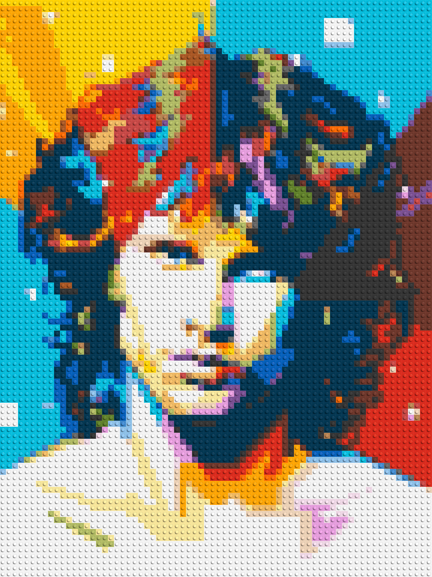 Jim Morrison - Brick Art Mosaic Kit 3x4 large