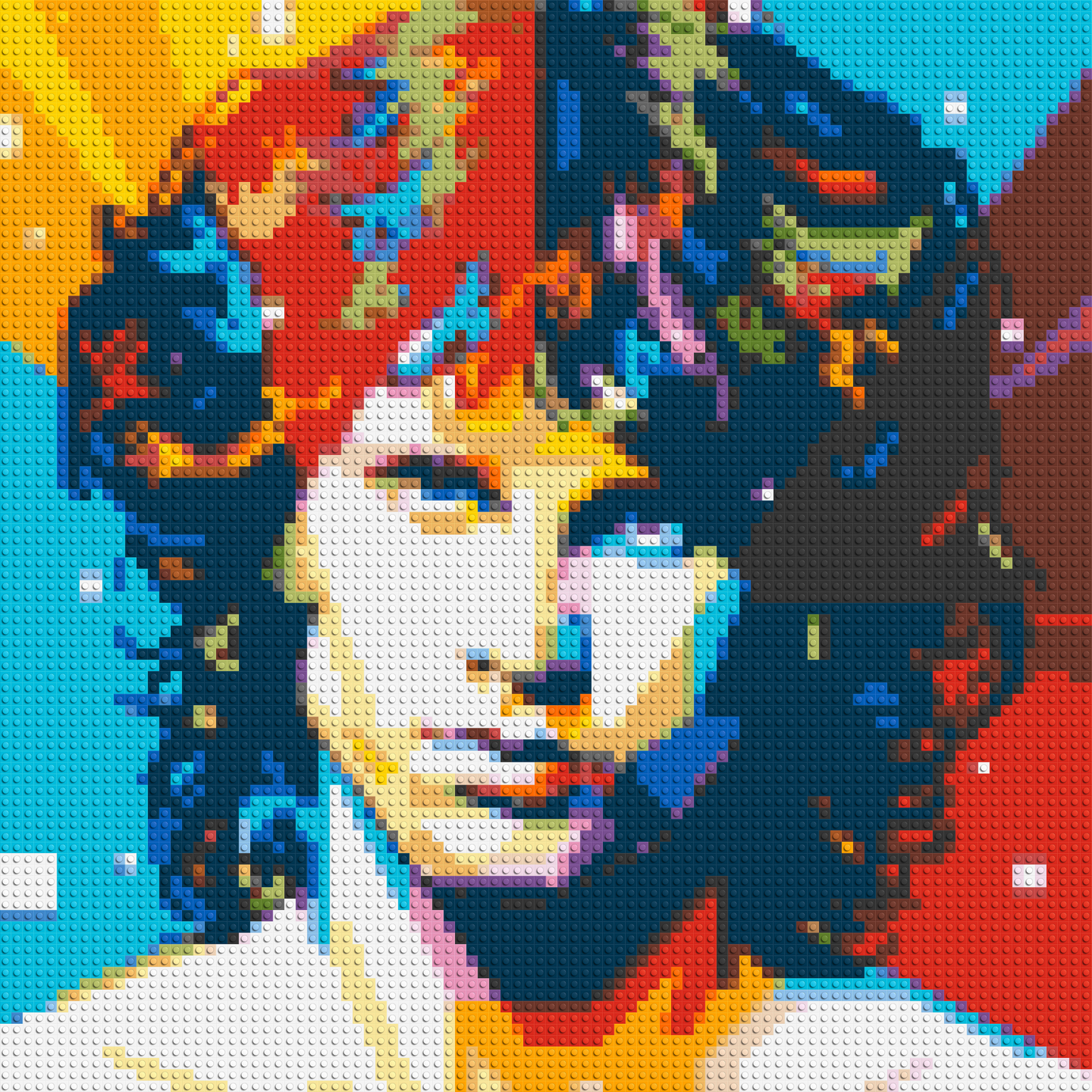 Jim Morrison - Brick Art Mosaic Kit 4x4 large