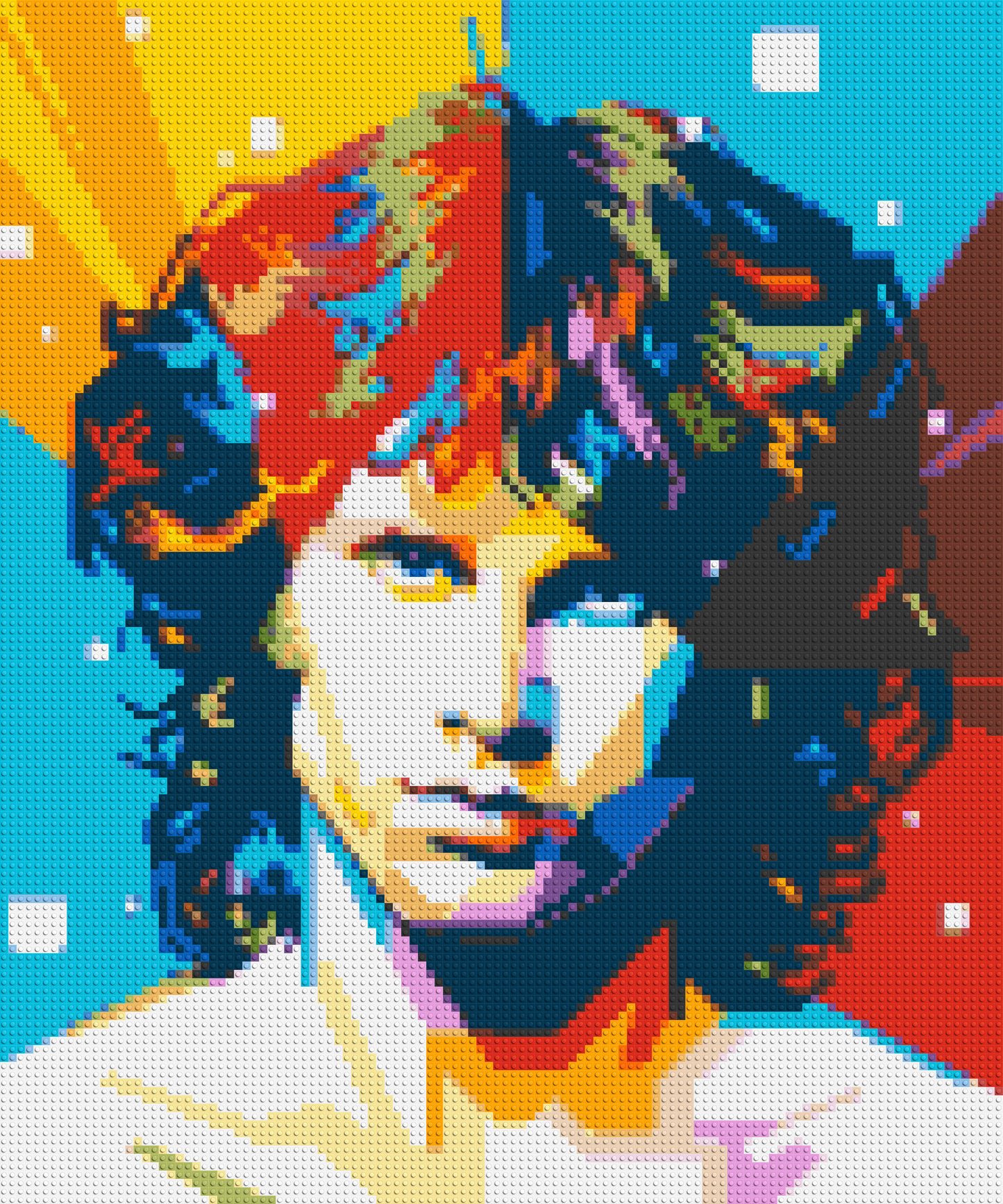 Jim Morrison - Brick Art Mosaic Kit 5x6 large