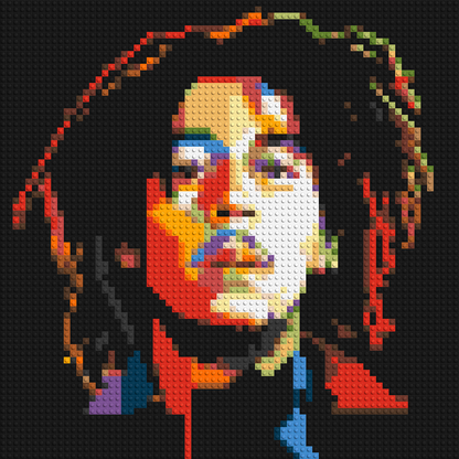 Bob Marley - Brick Art Mosaic Kit 3x3 large