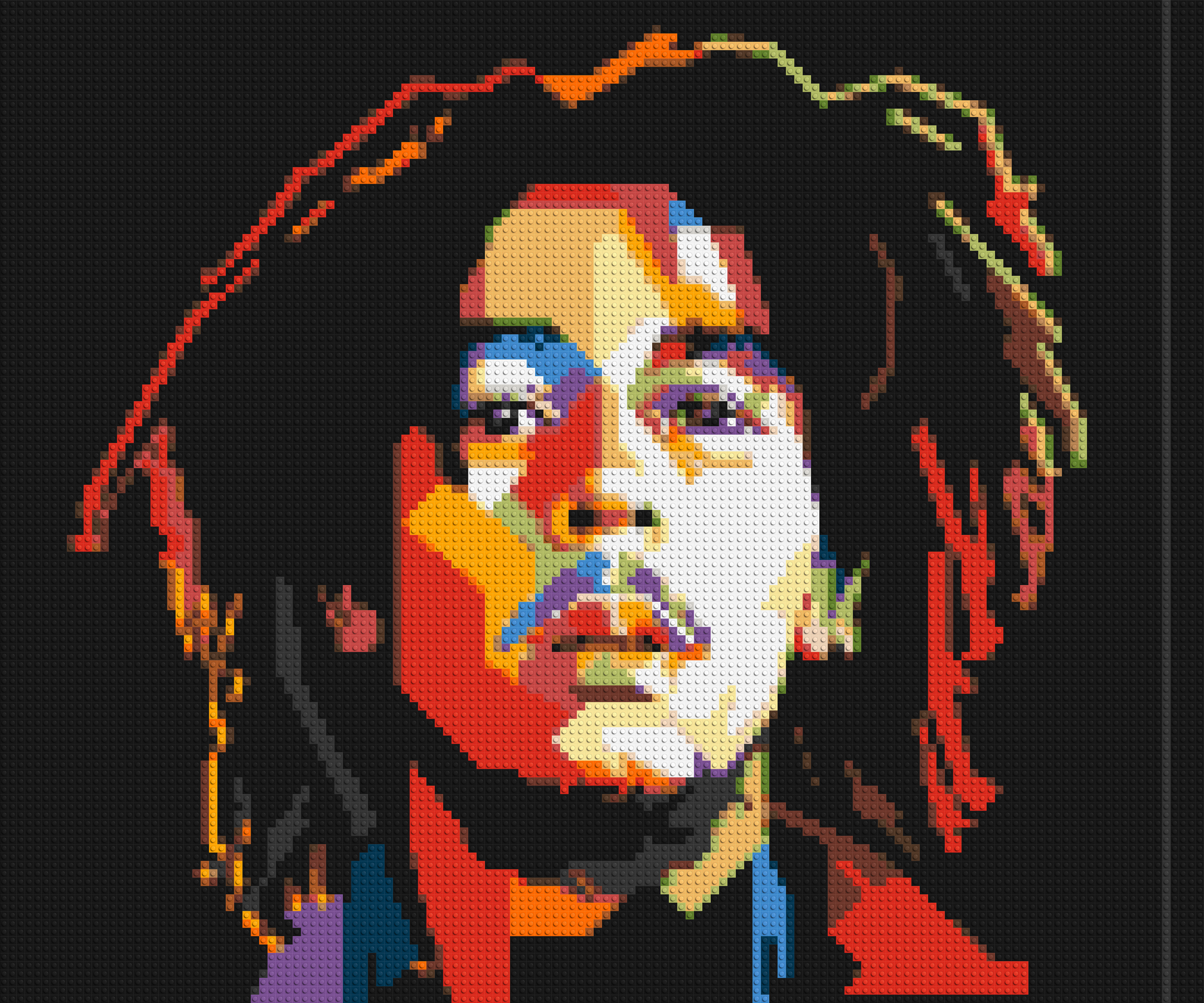 Bob Marley - Brick Art Mosaic Kit 6x5 large