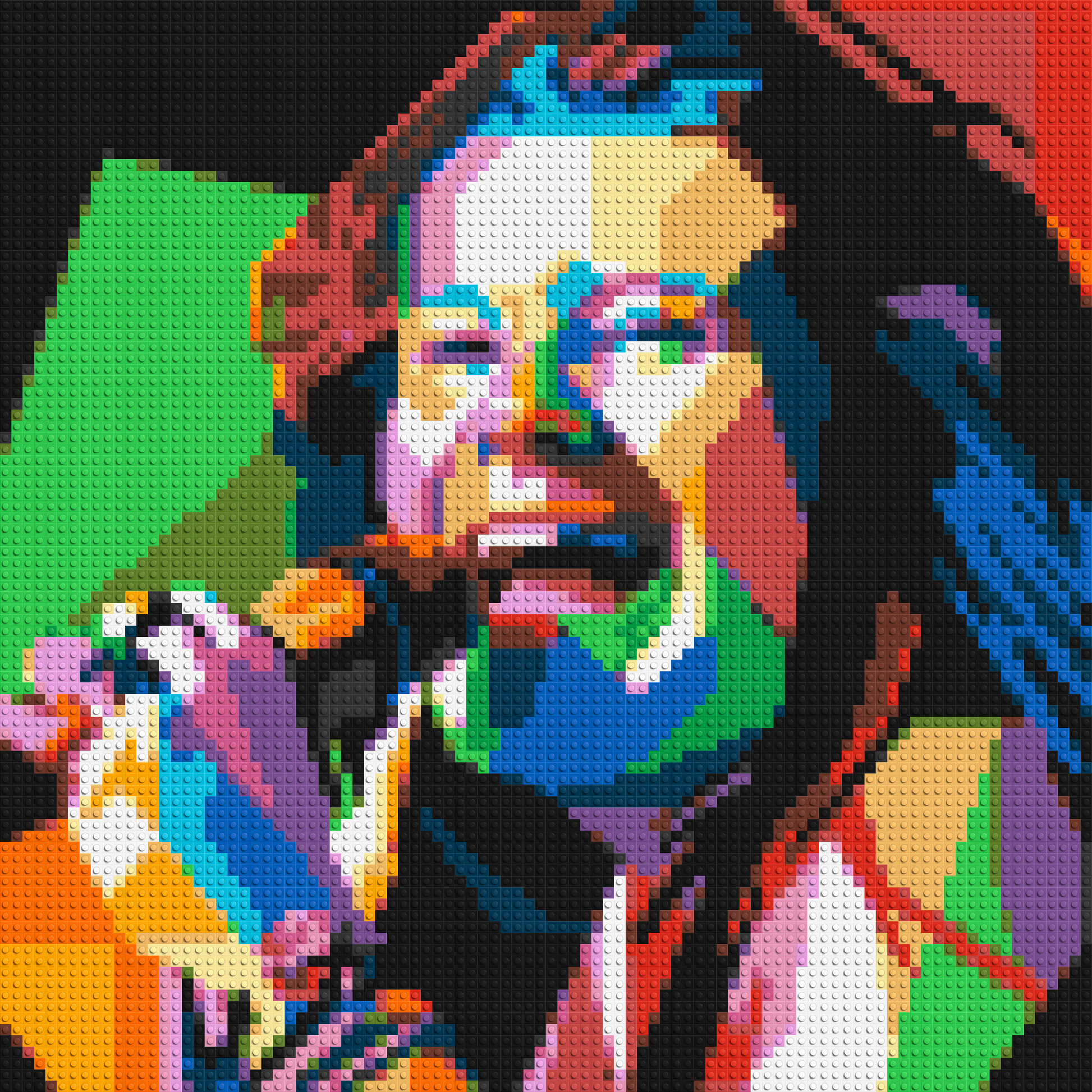 Janis Joplin - Brick Art Mosaic Kit 4x4 large