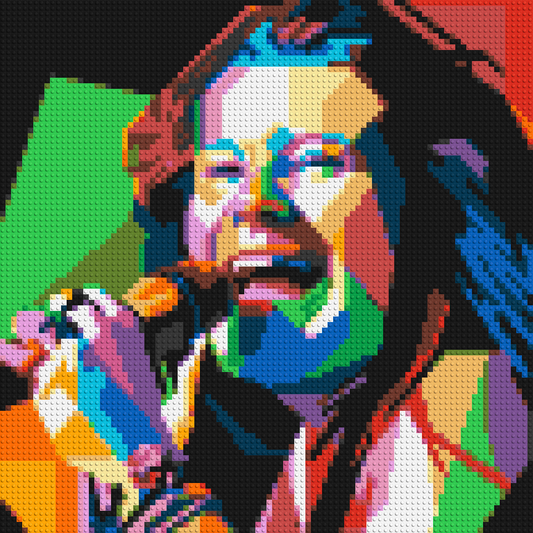 Janis Joplin - Brick Art Mosaic Kit 4x4 large