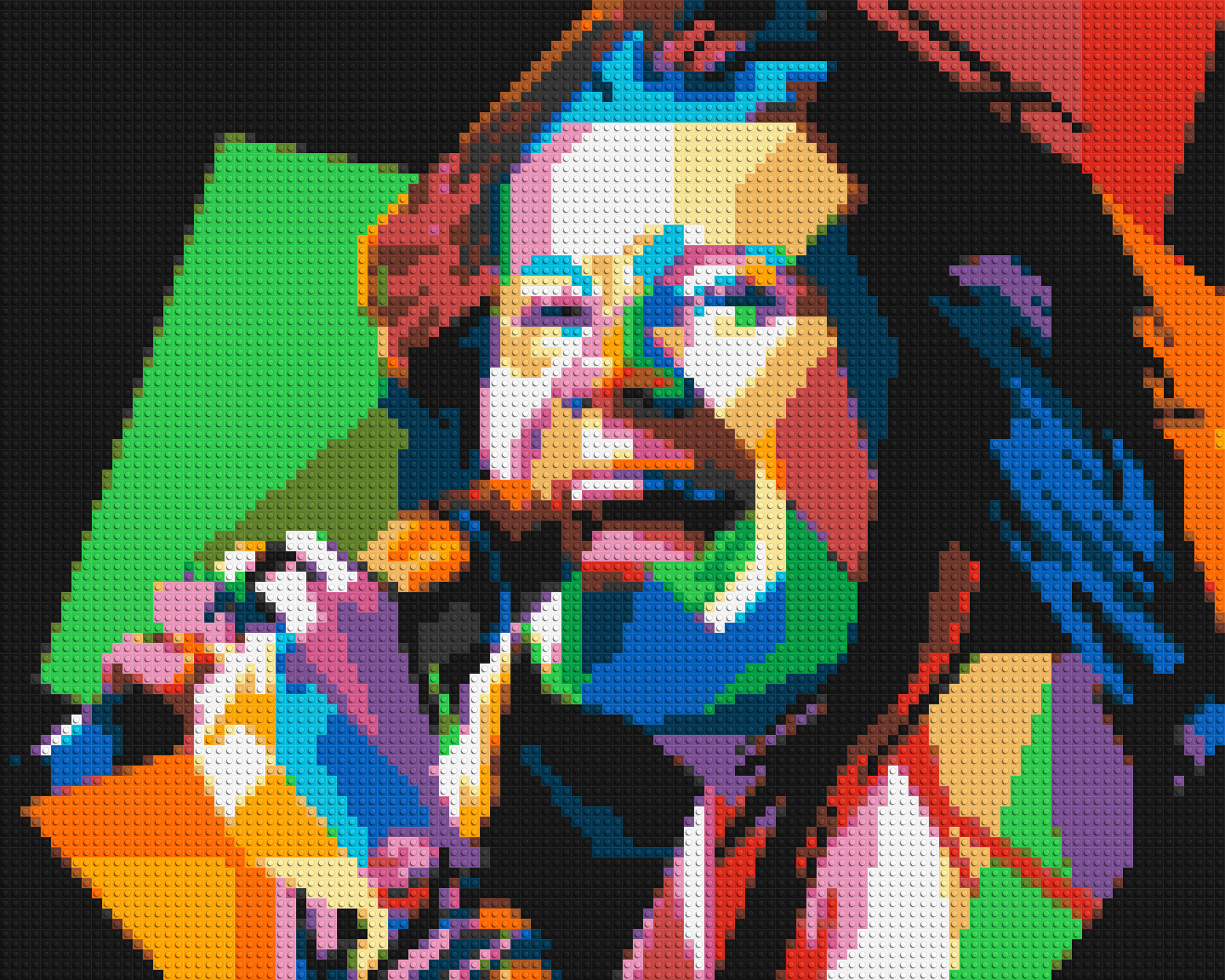 Janis Joplin - Brick Art Mosaic Kit 5x4 large