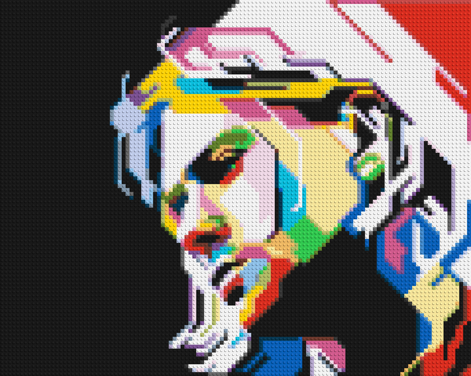 Kurt Cobain - Brick Art Mosaic Kit 5x4 large