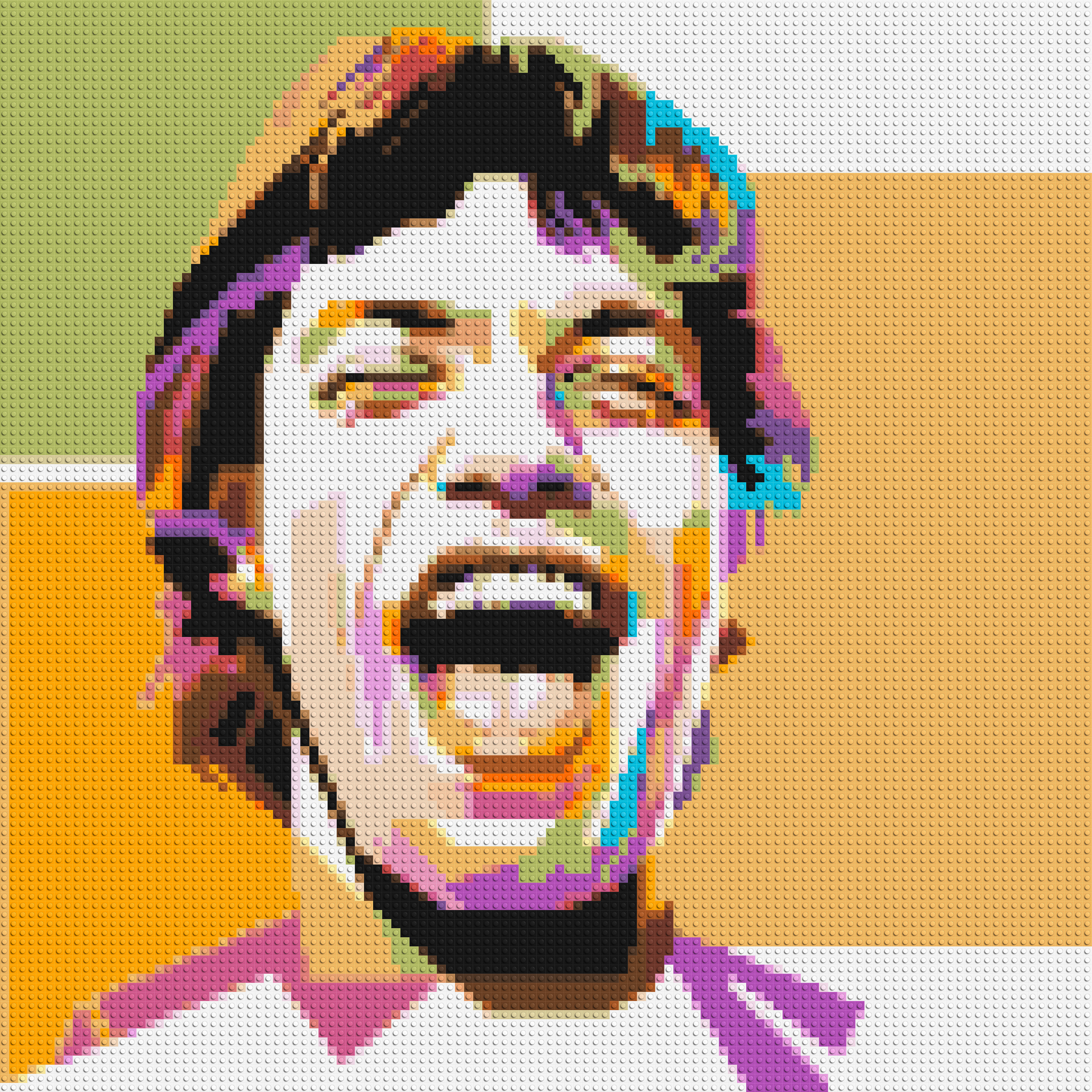 Mick Jagger - Brick Art Mosaic Kit 5x5 large