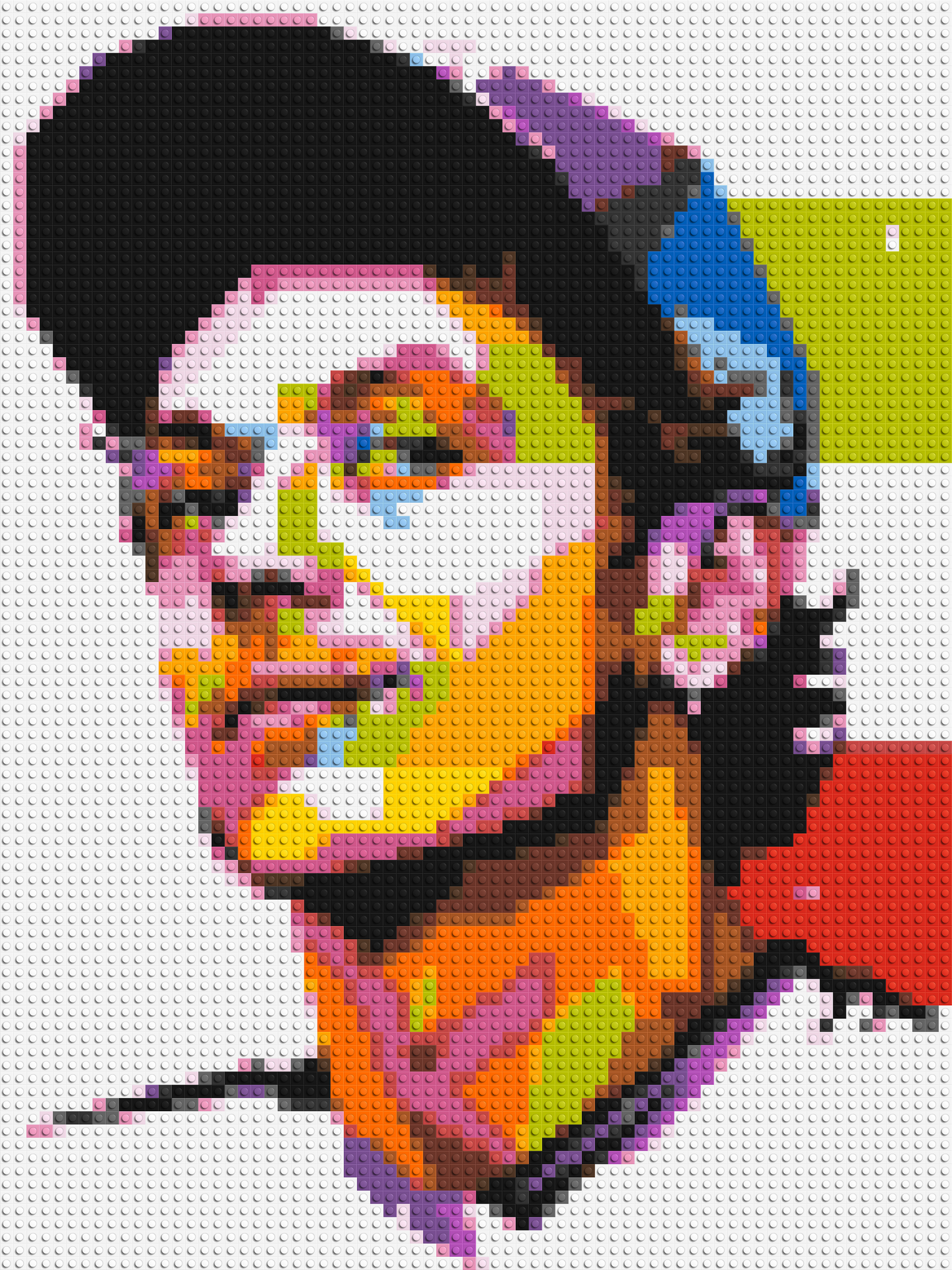 Valentino Rossi #2 - Brick Art Mosaic Kit 3x4 large