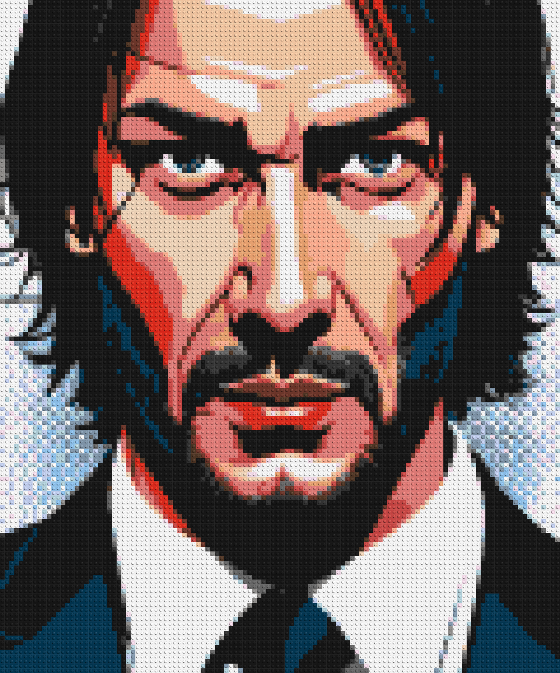 Keanu Reeves as John Wick - Brick Art Mosaic Kit 5x6 large