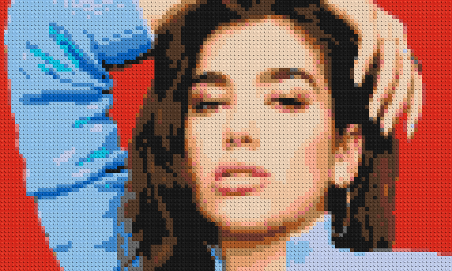 Dua Lipa - Brick Art Mosaic Kit 5x3 large