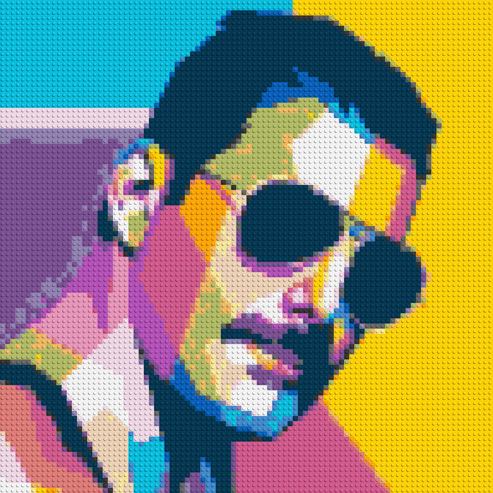 Freddie Mercury - Brick Art Mosaic Kit 4x4 large