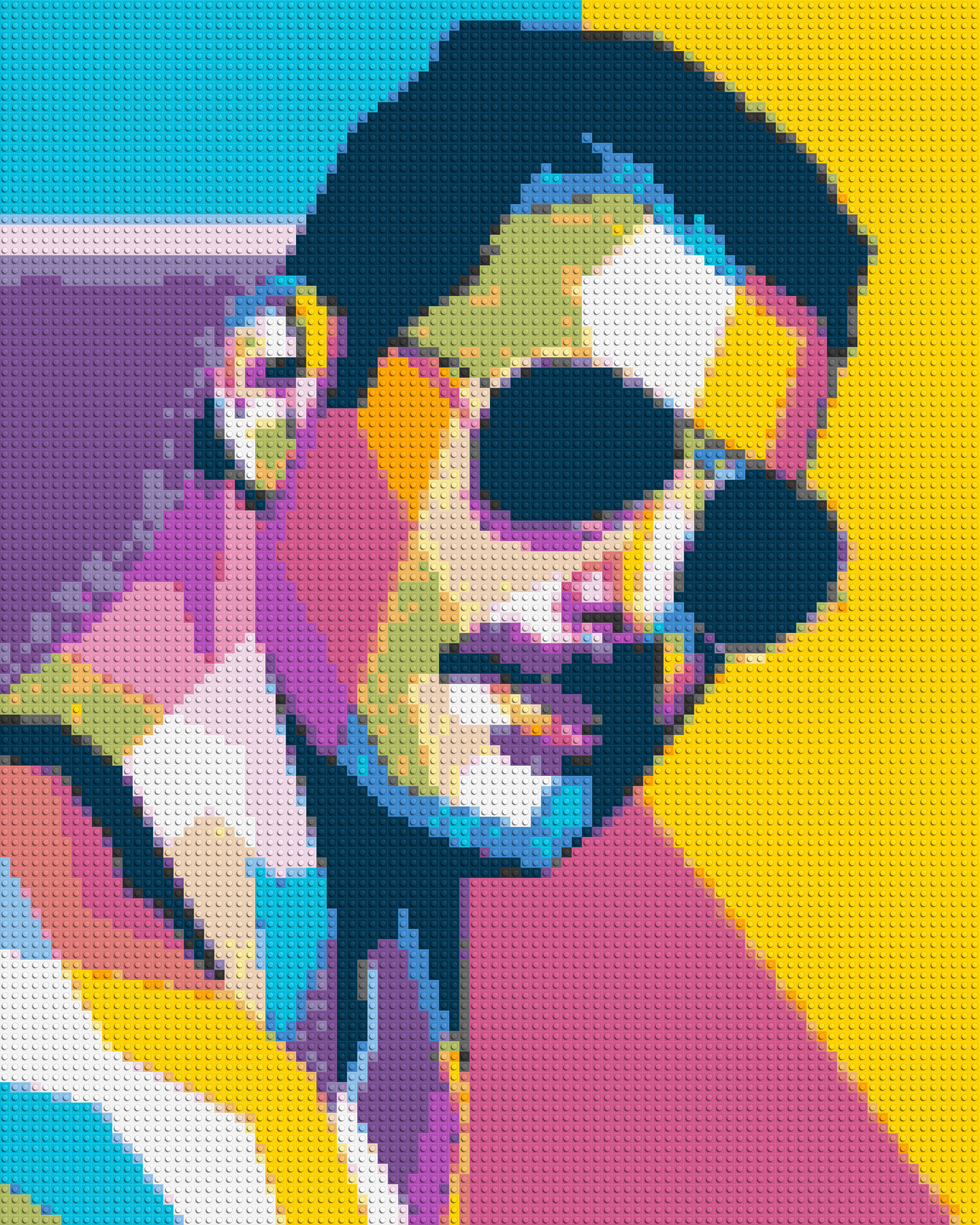 Freddie Mercury - Brick Art Mosaic Kit 4x5 large