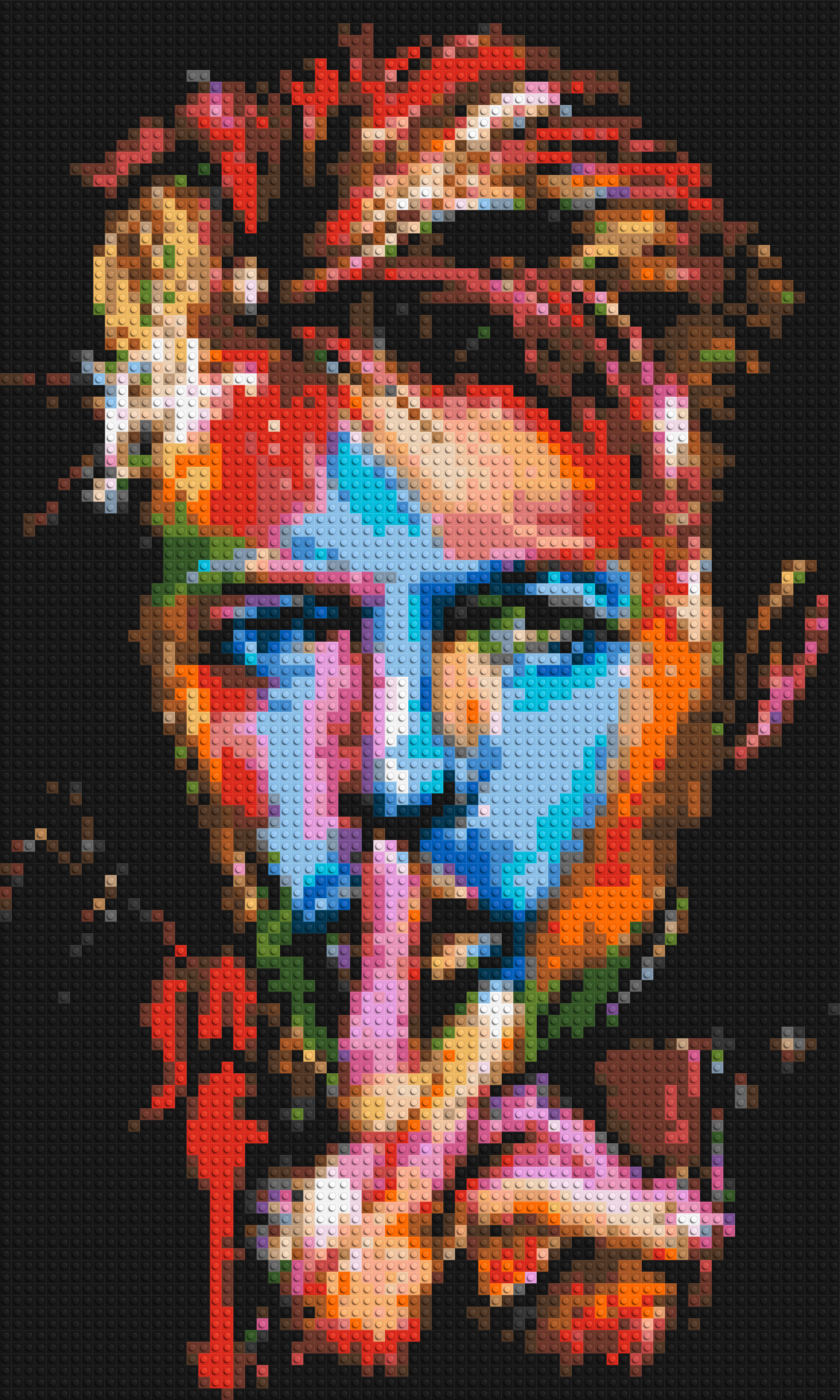 David Bowie - Brick Art Mosaic Kit 3x5 large