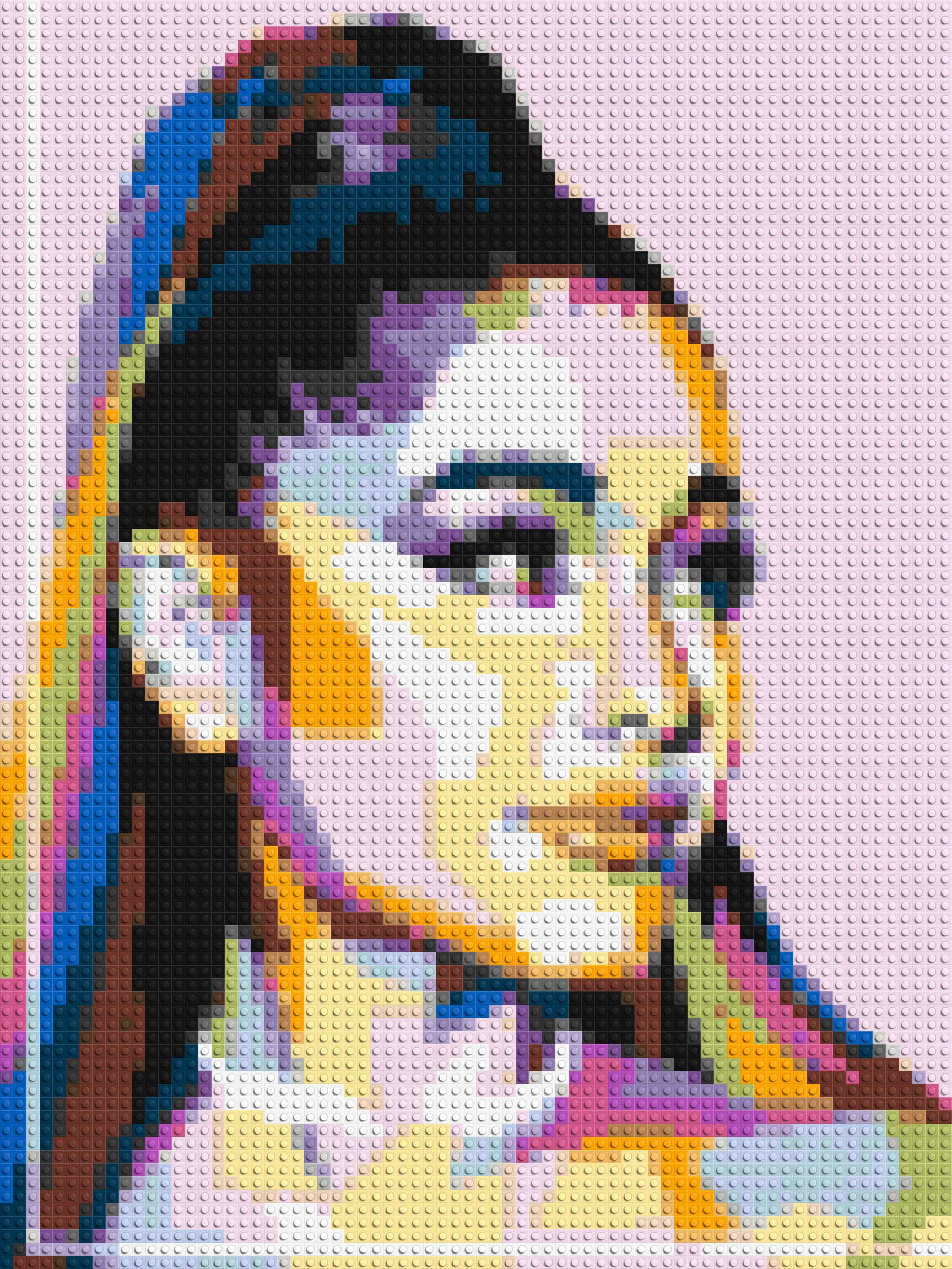 Ariana Grande - Brick Art Mosaic Kit 3x4 large