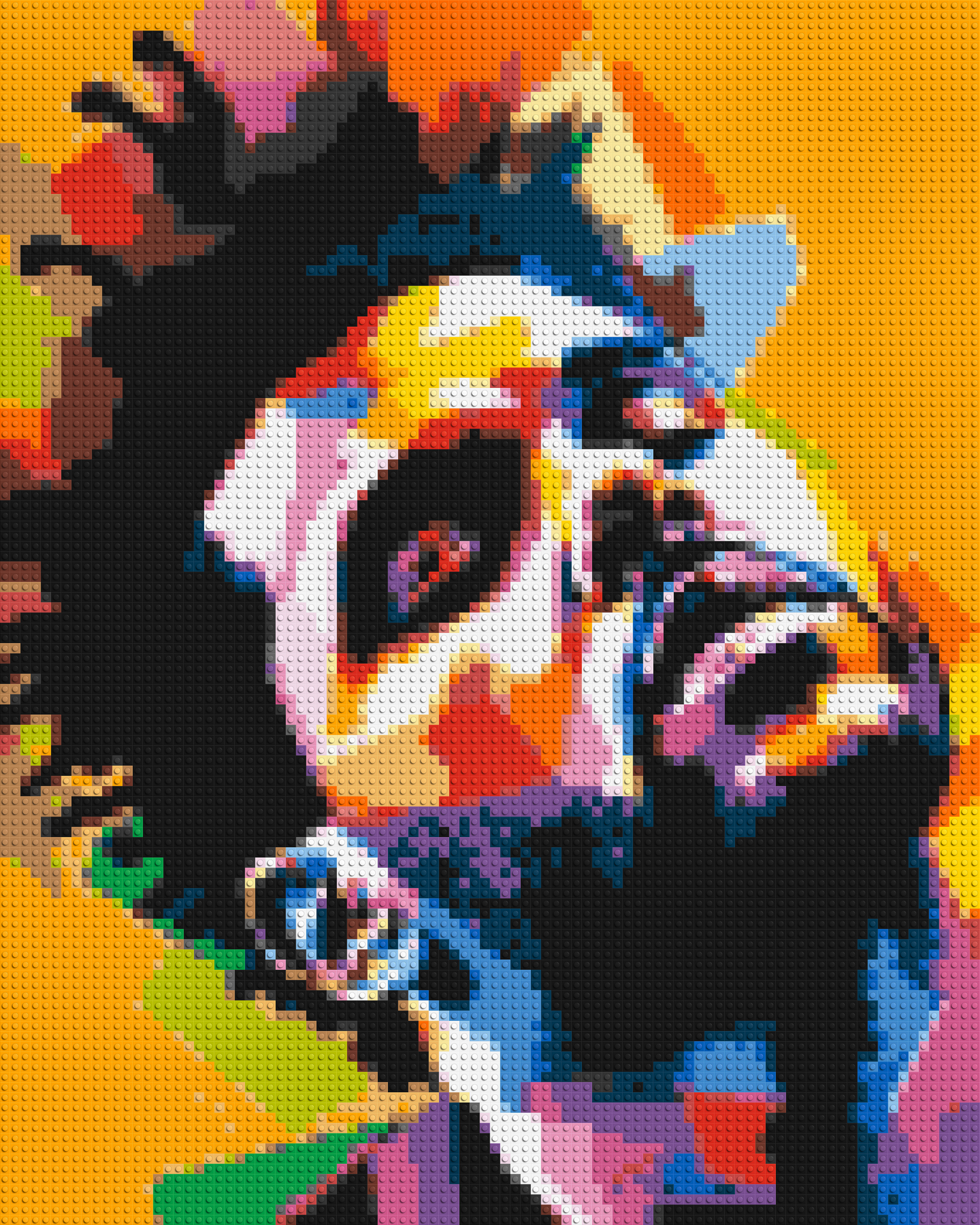 The Weeknd - Brick Art Mosaic Kit 4x5 large