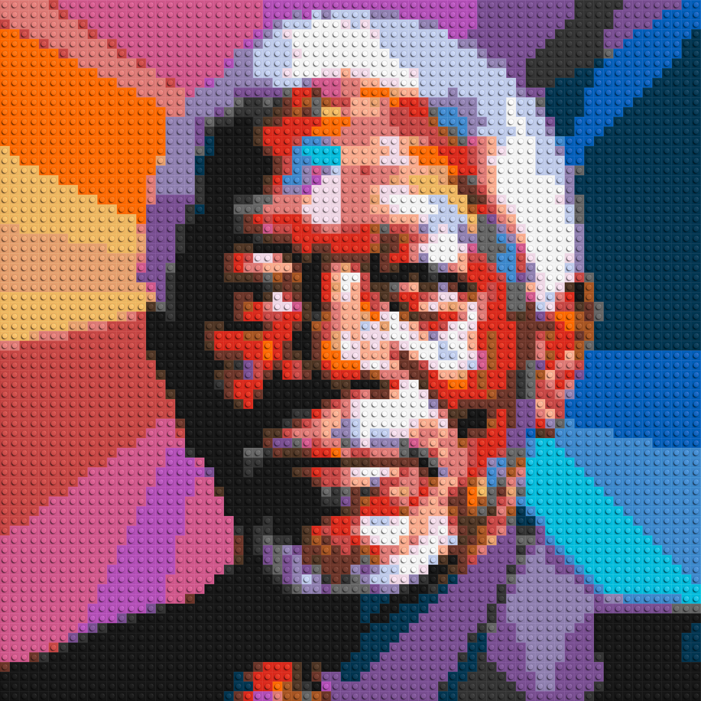 Morgan Freeman - Brick Art Mosaic Kit 3x3 large