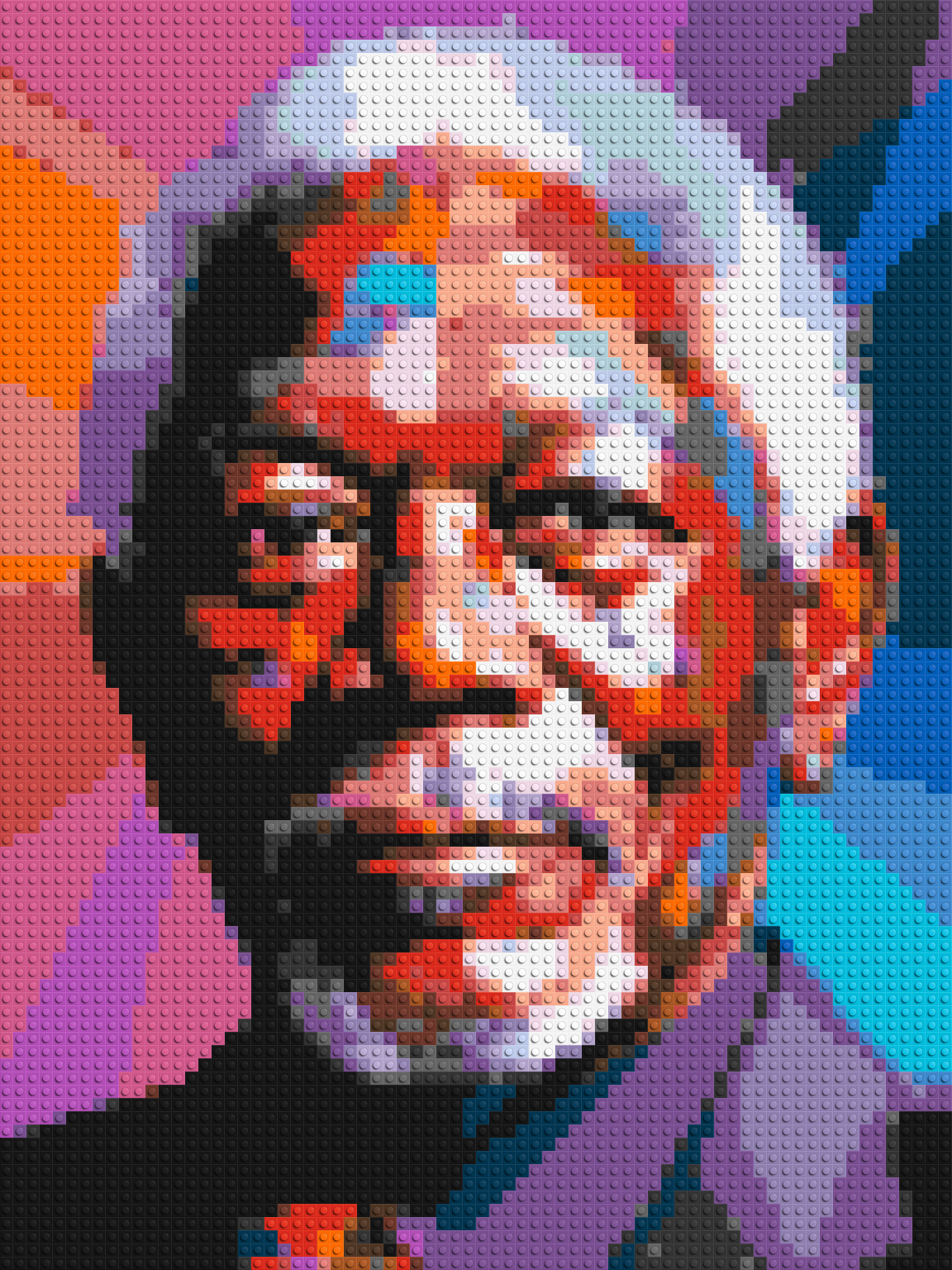 Morgan Freeman - Brick Art Mosaic Kit 3x4 large