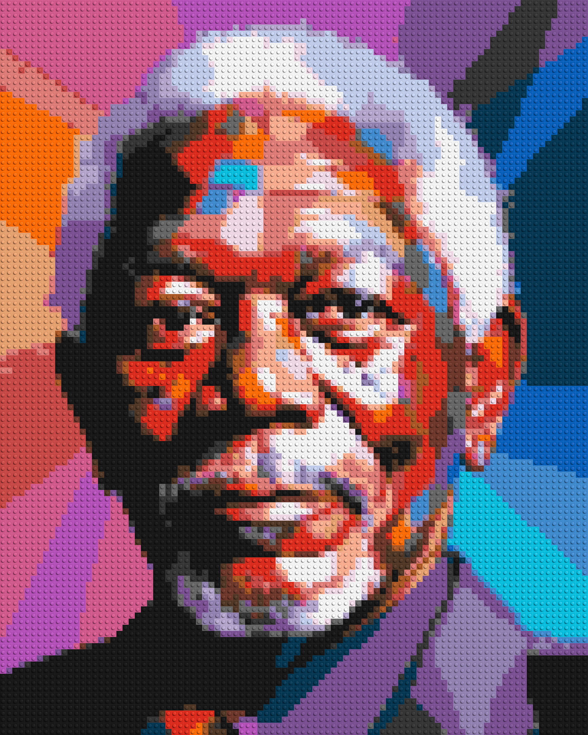 Morgan Freeman - Brick Art Mosaic Kit 4x5 large