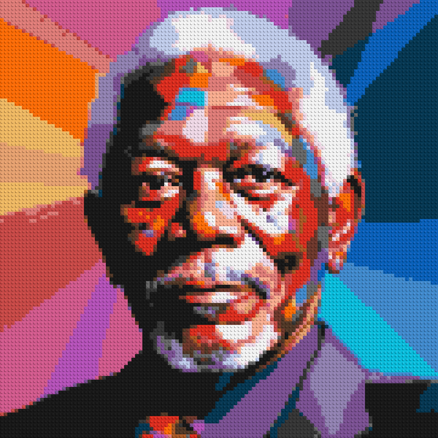 Morgan Freeman - Brick Art Mosaic Kit 5x5 large