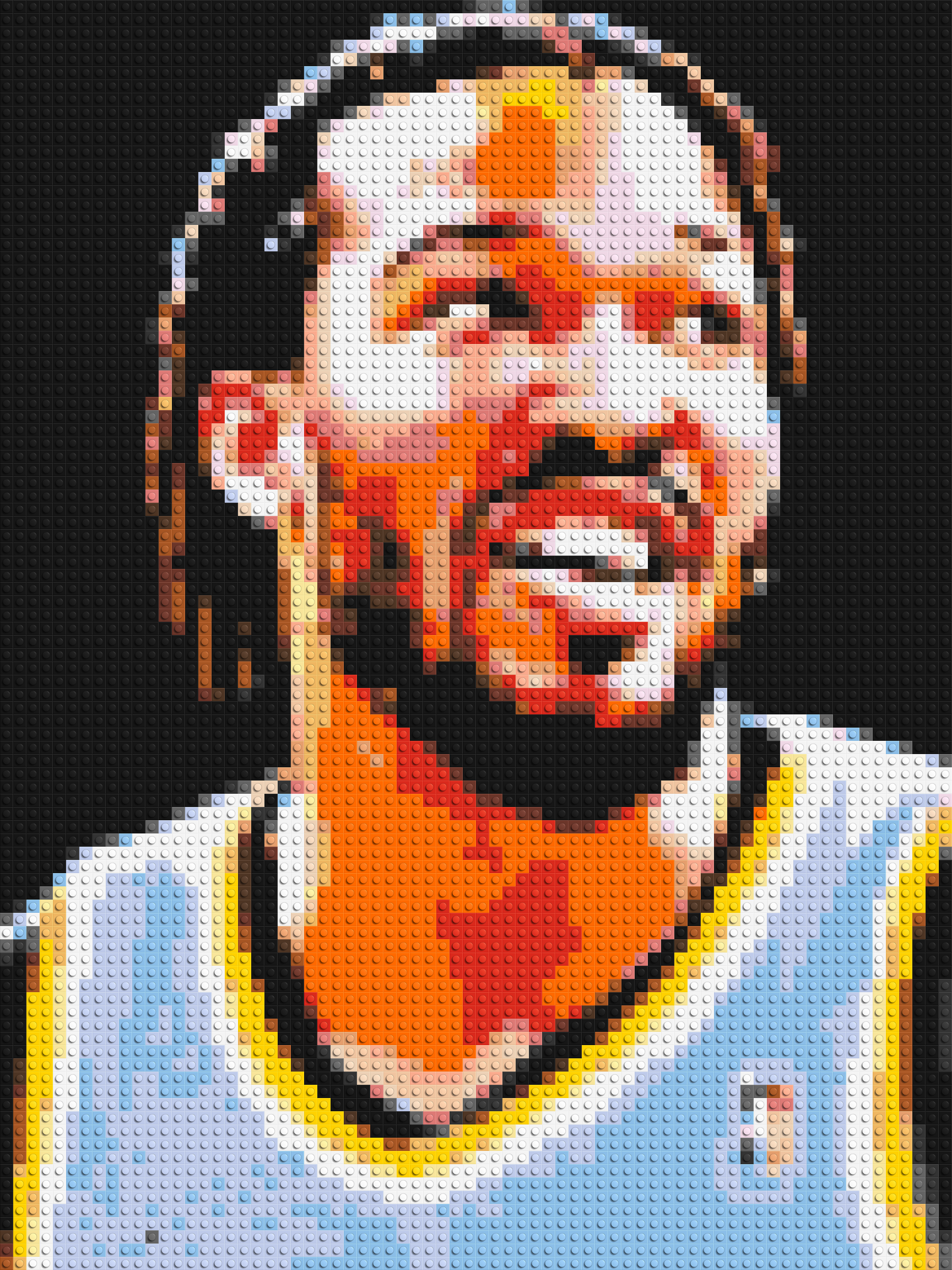 Jalen Brunson - Brick Art Mosaic Kit 3x4 large