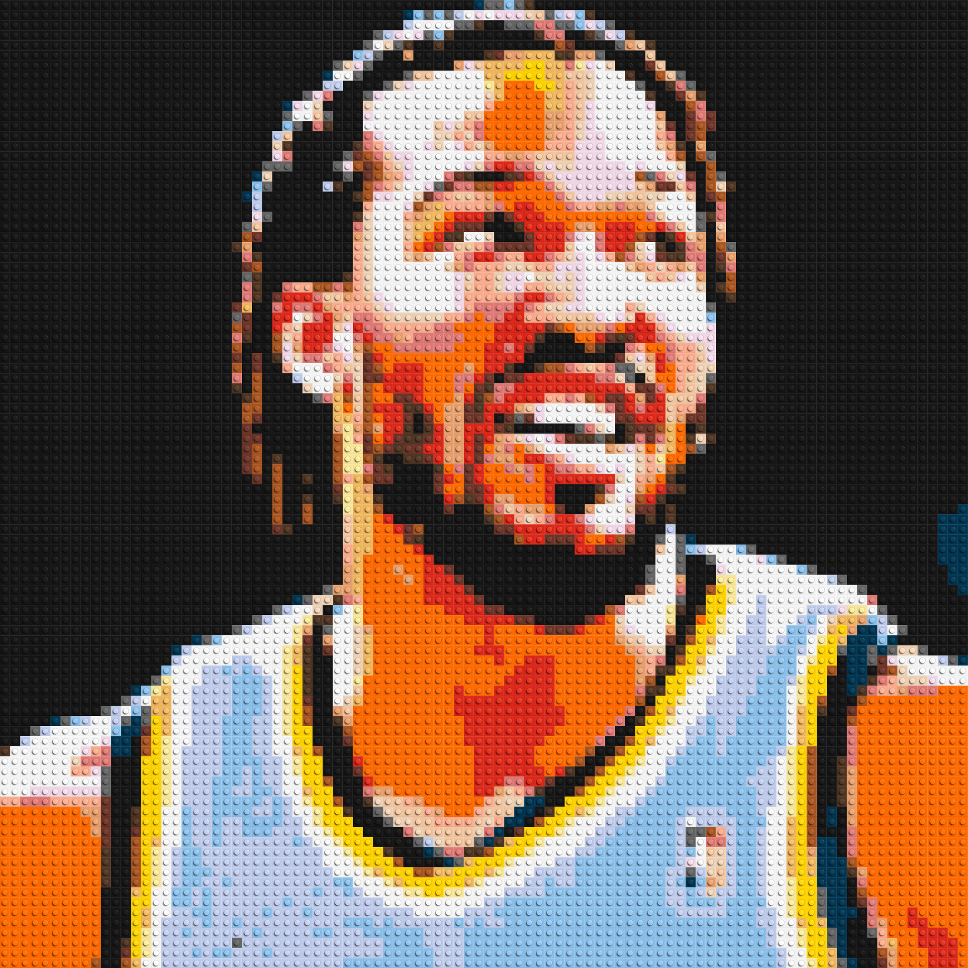 Jalen Brunson - Brick Art Mosaic Kit 4x4 large