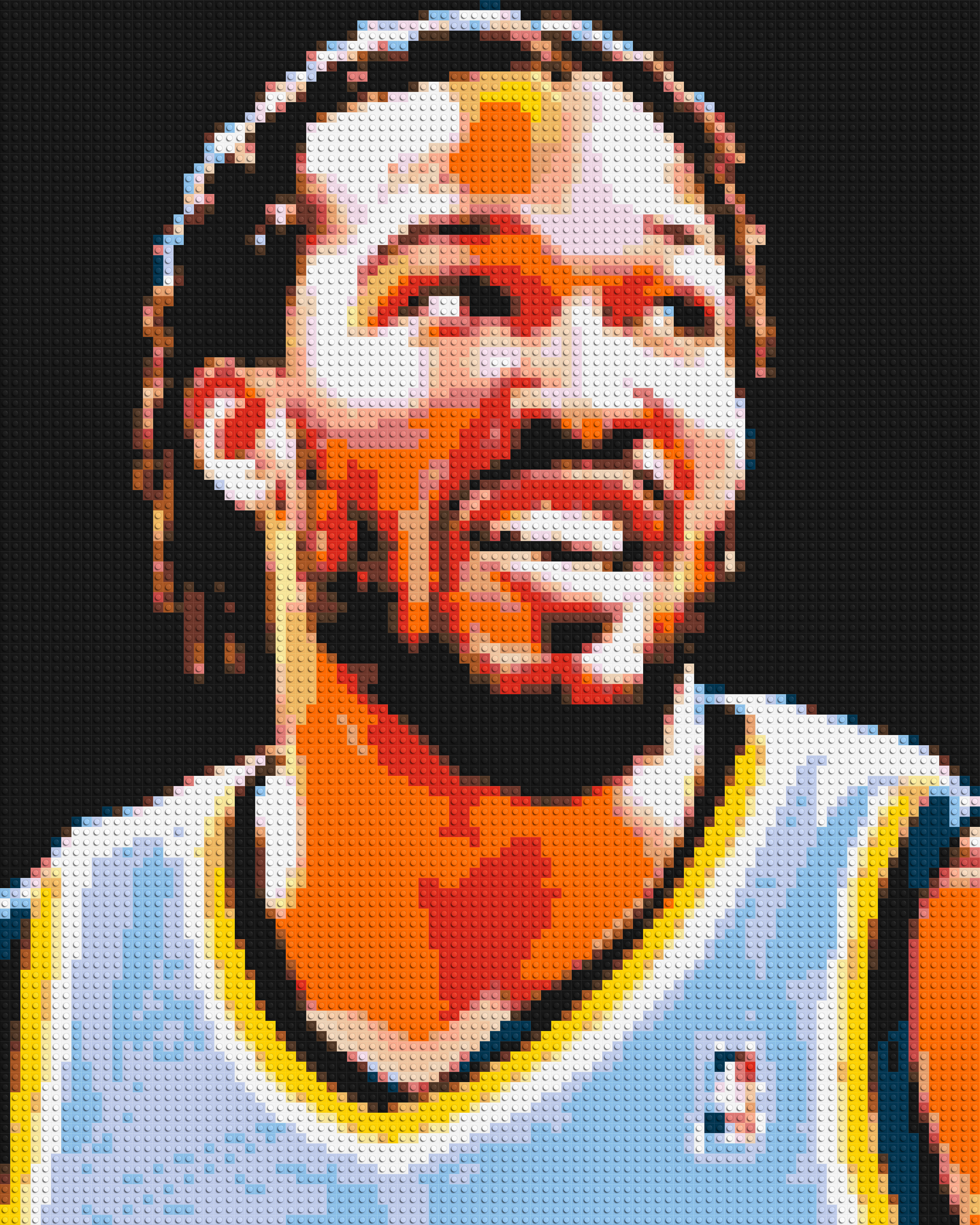 Jalen Brunson - Brick Art Mosaic Kit 4x5 large