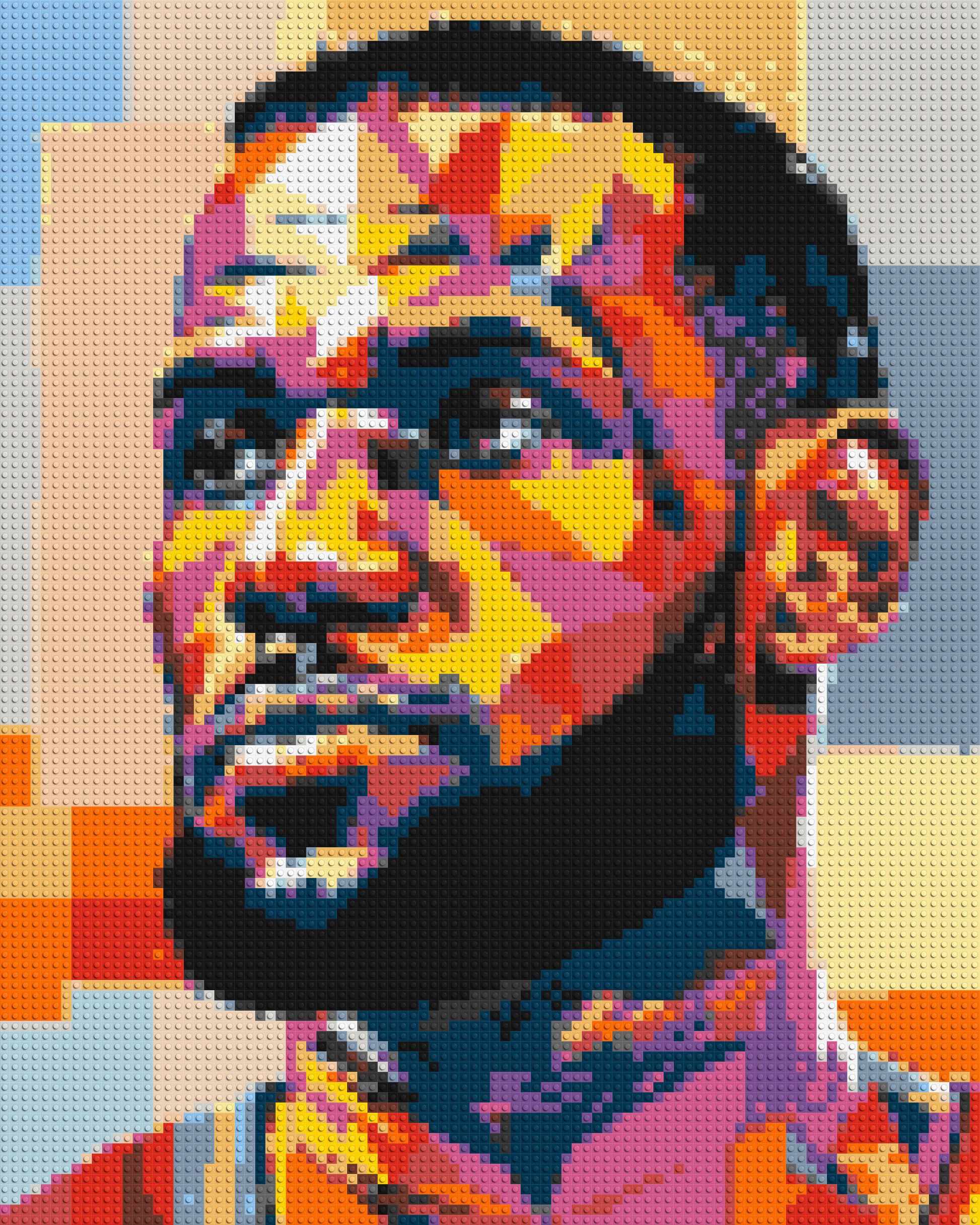 LeBron James - Brick Art Mosaic Kit 4x5 large