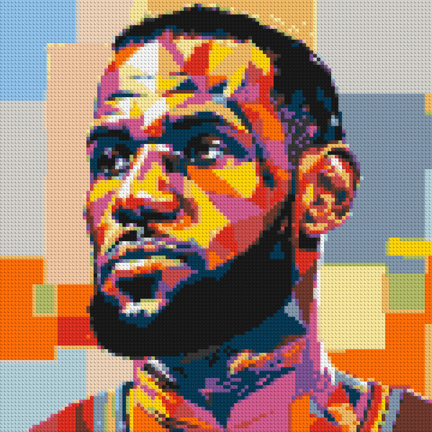 LeBron James - Brick Art Mosaic Kit 5x5 large