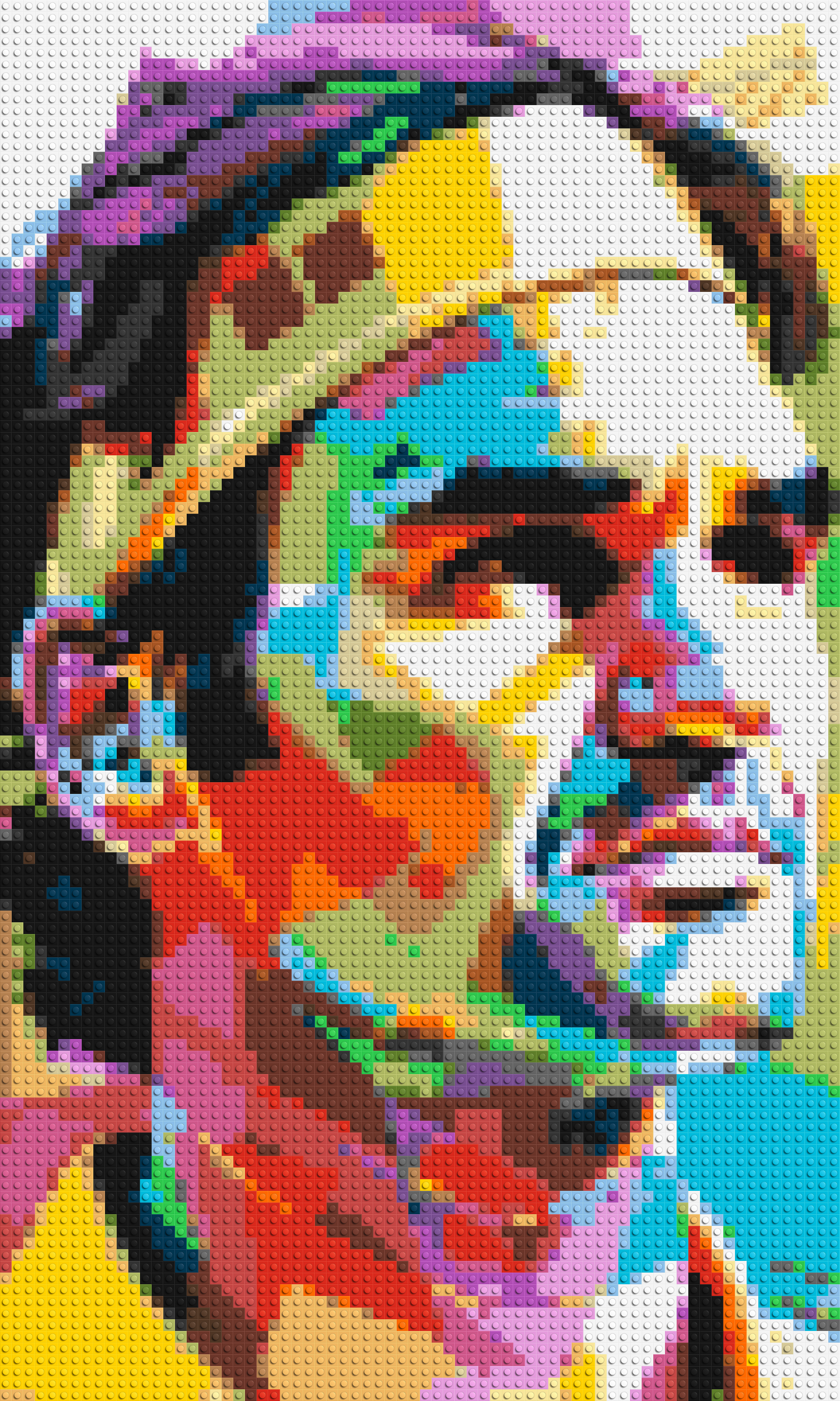 Roger Federer - Brick Art Mosaic Kit 3x5 large