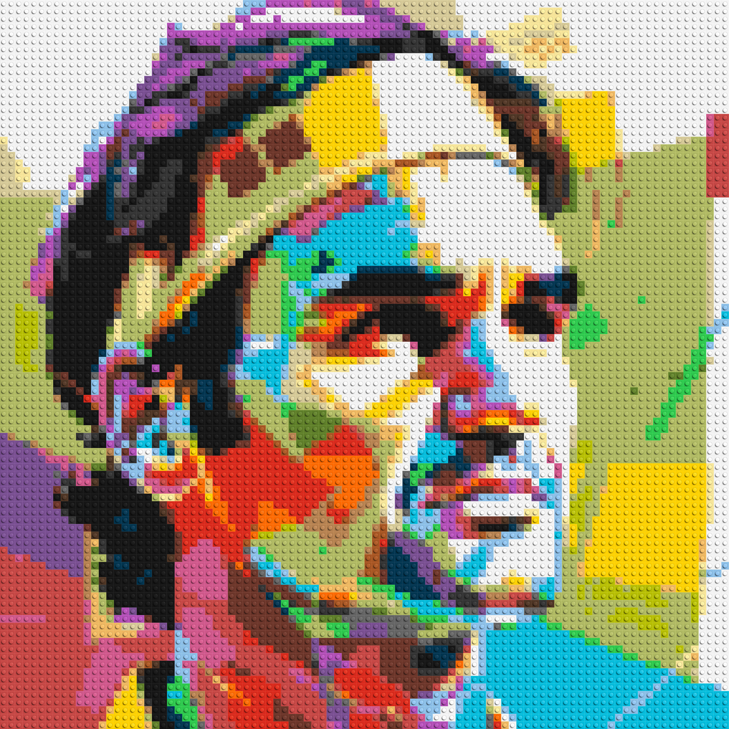 Roger Federer - Brick Art Mosaic Kit 4x4 large